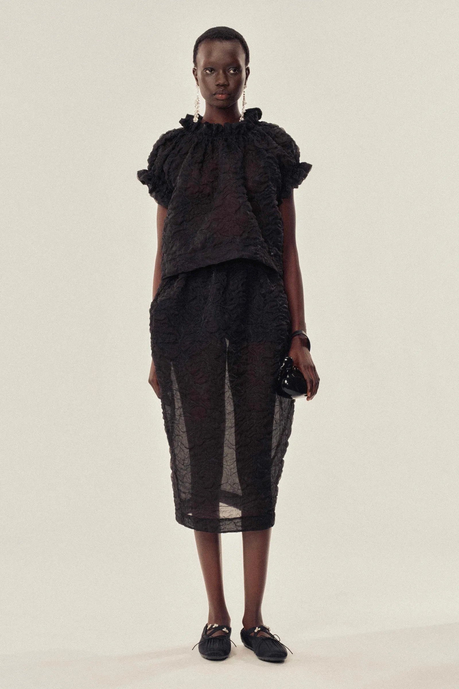 Gathered Ruffle Tulip Top sold by Simone Rocha product image thumbnail 2