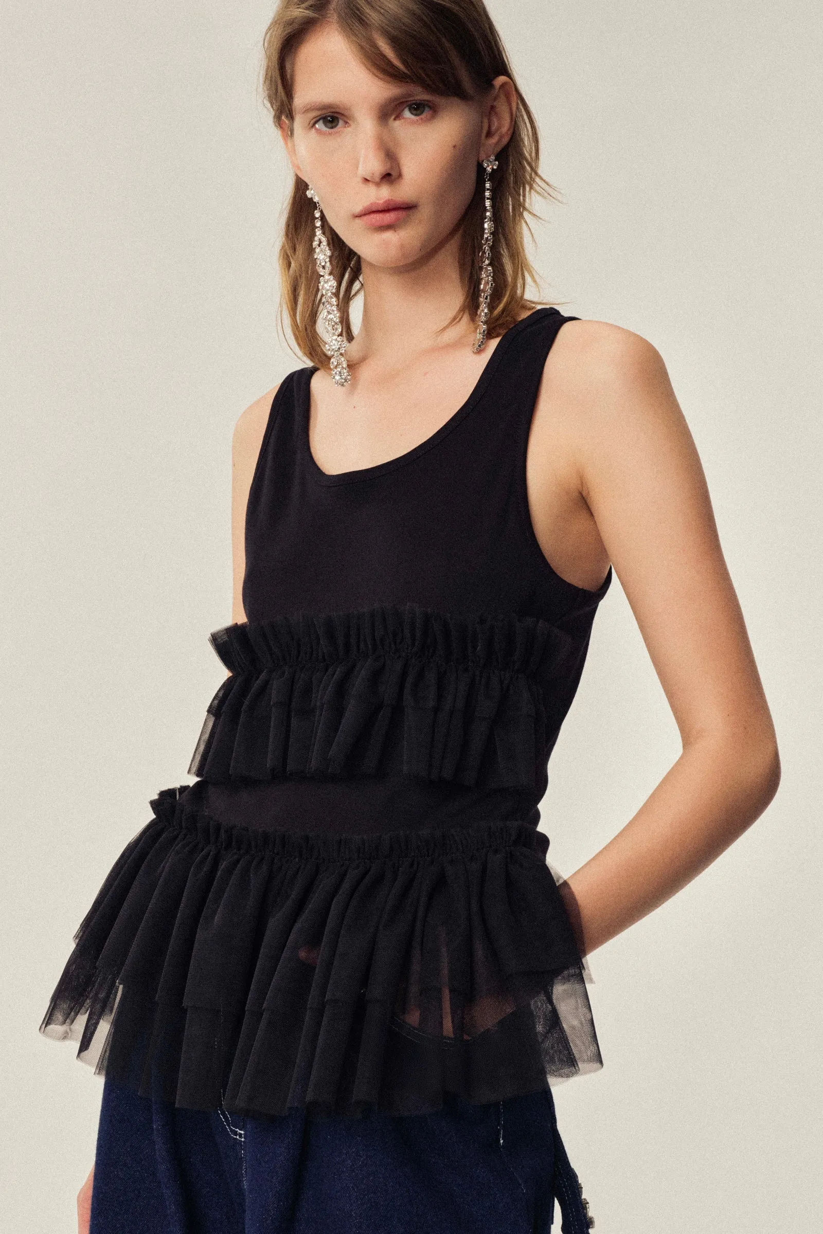 Tutu Hem Tank Top sold by Simone Rocha product image thumbnail 3