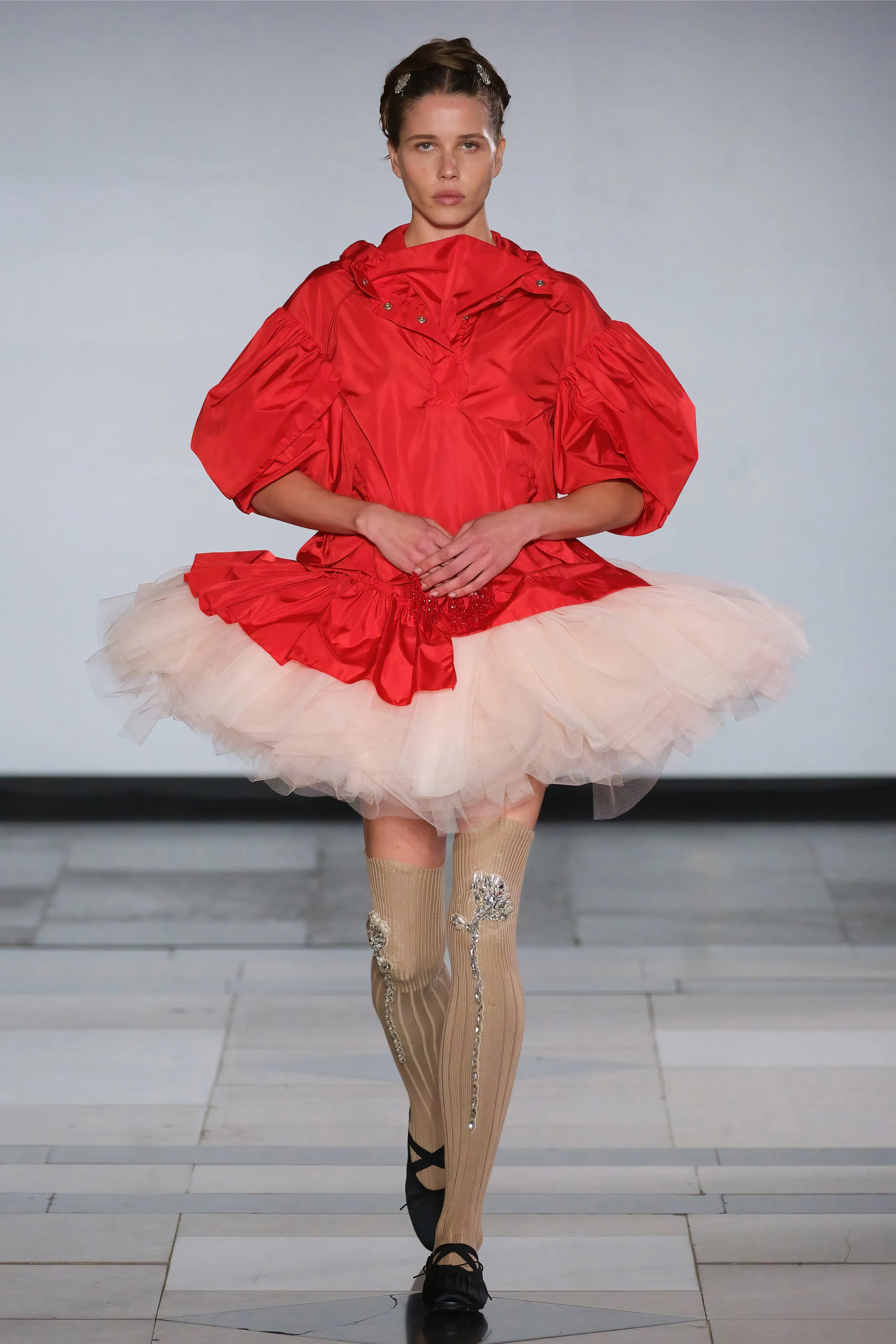 Petal Sleeve Ruffle Cagoule sold by Simone Rocha product image thumbnail 4