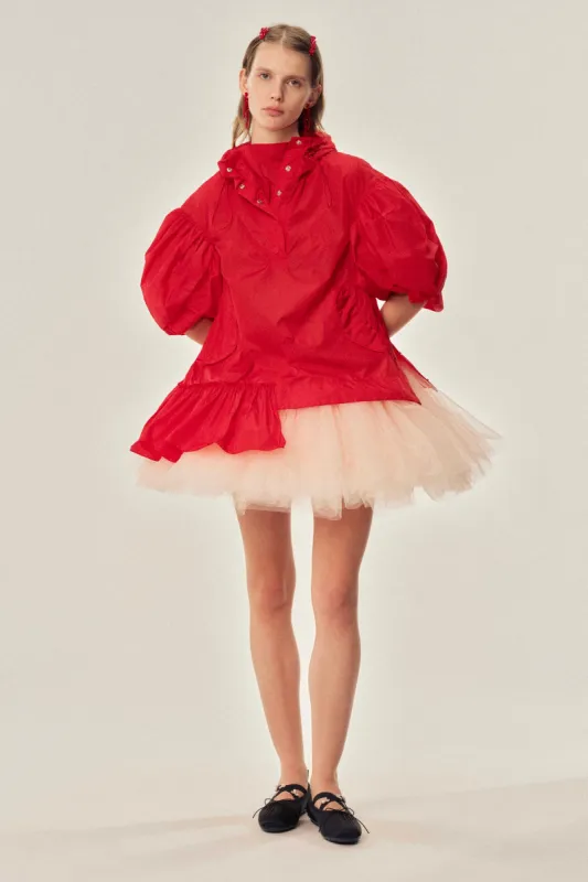 Petal Sleeve Ruffle Cagoule sold by Simone Rocha