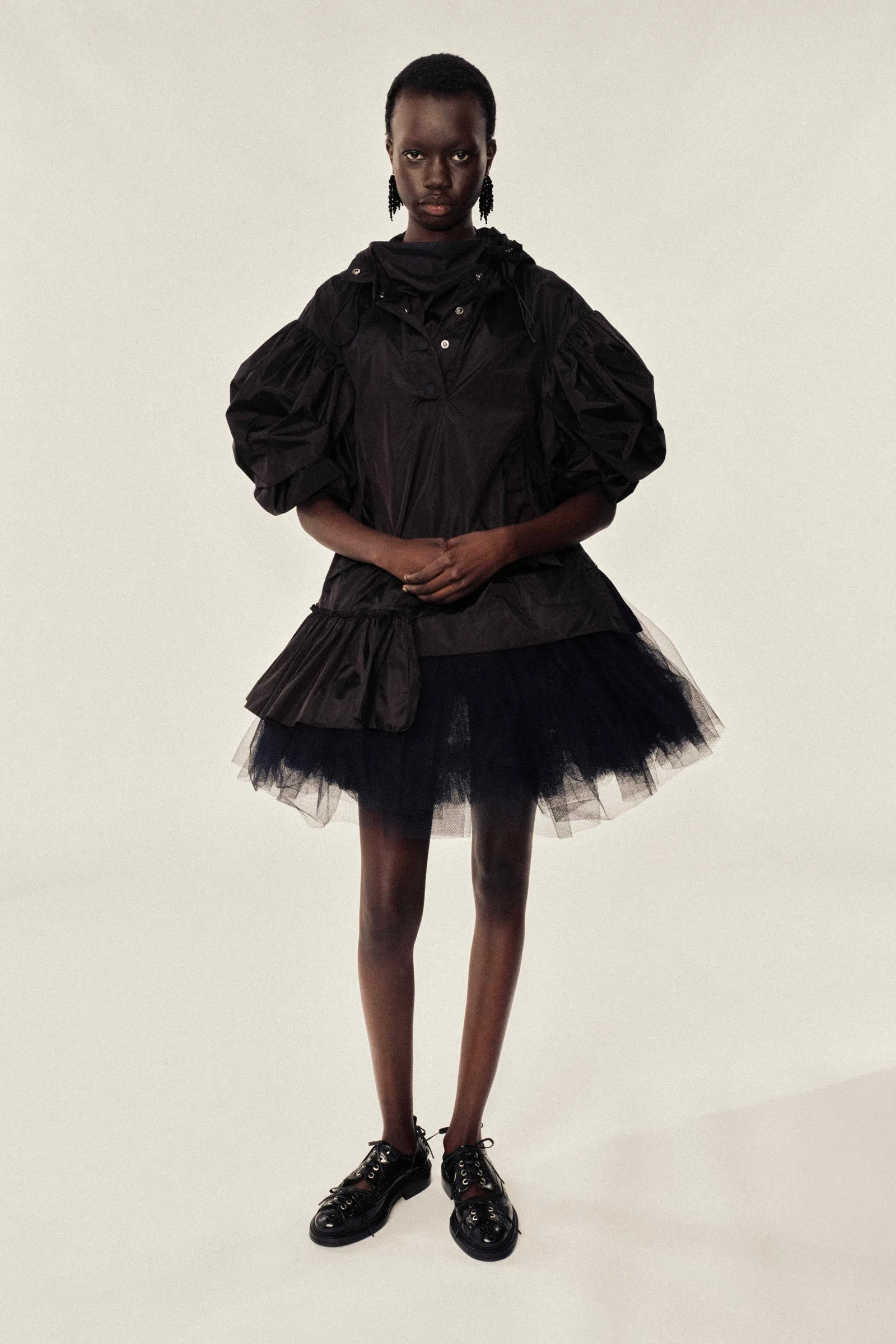 Petal Sleeve Ruffle Cagoule sold by Simone Rocha