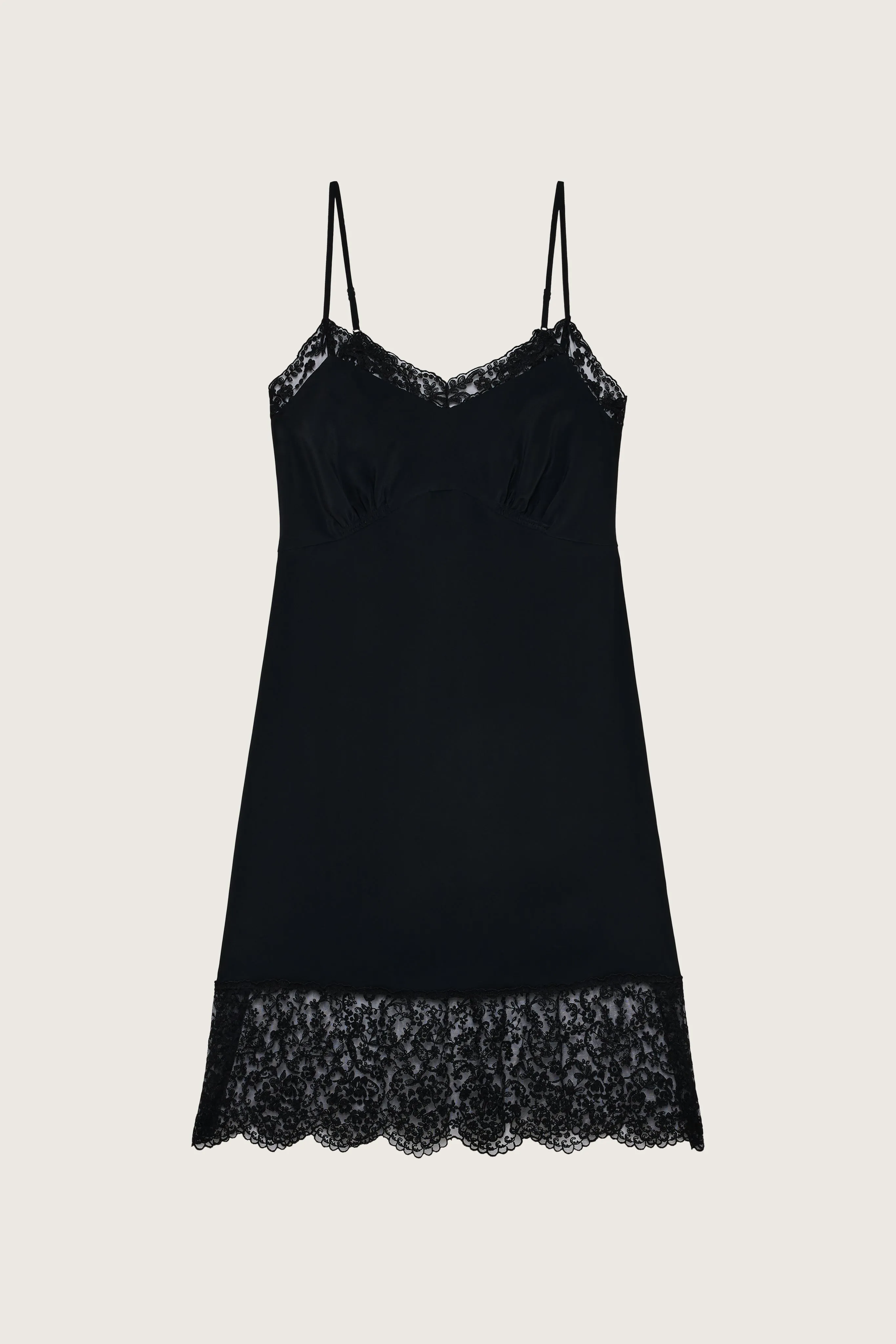 Mini Deep Lace Trim Slip Dress sold by Simone Rocha