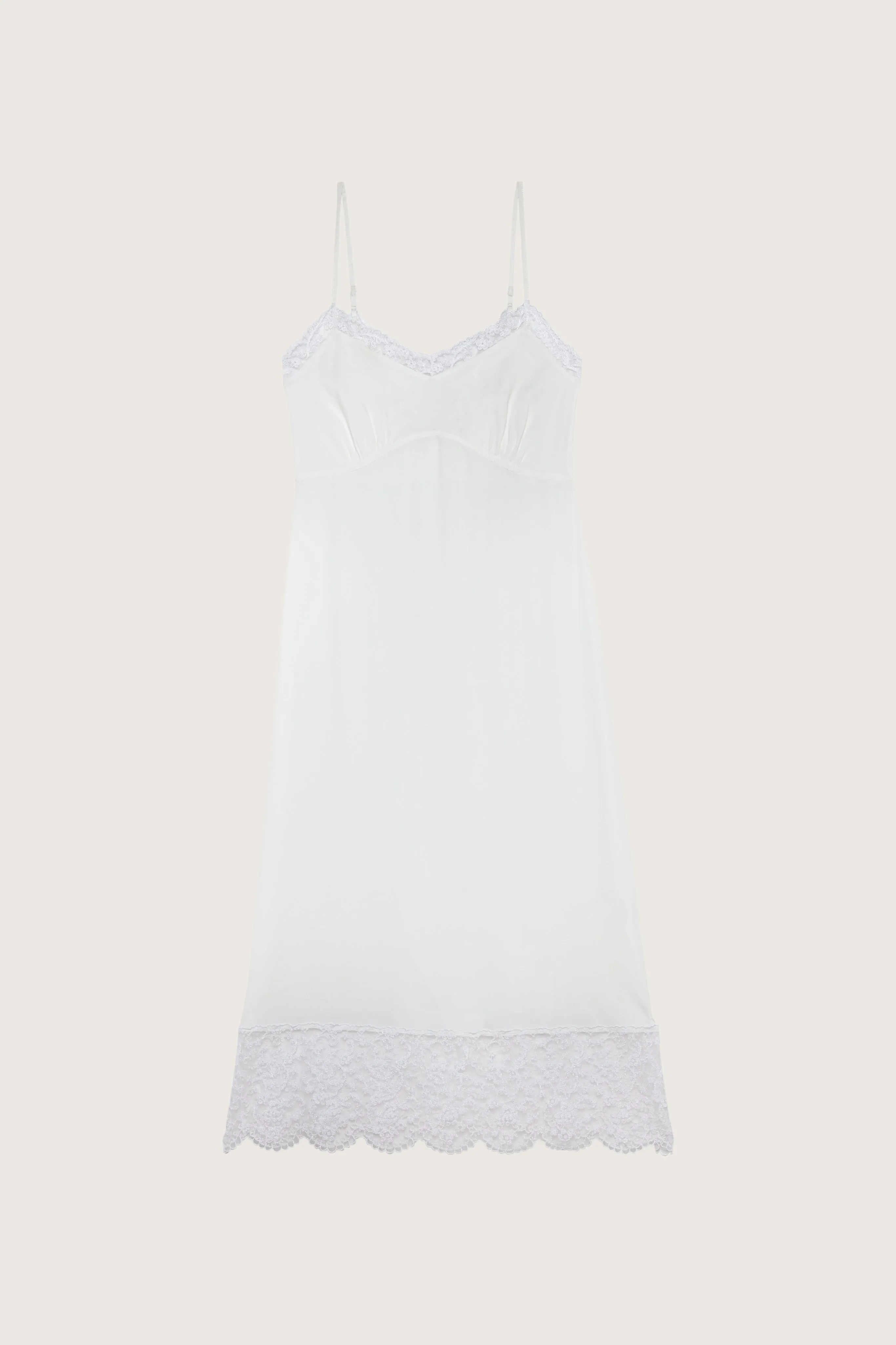 Deep Lace Trim Slip Dress sold by Simone Rocha
