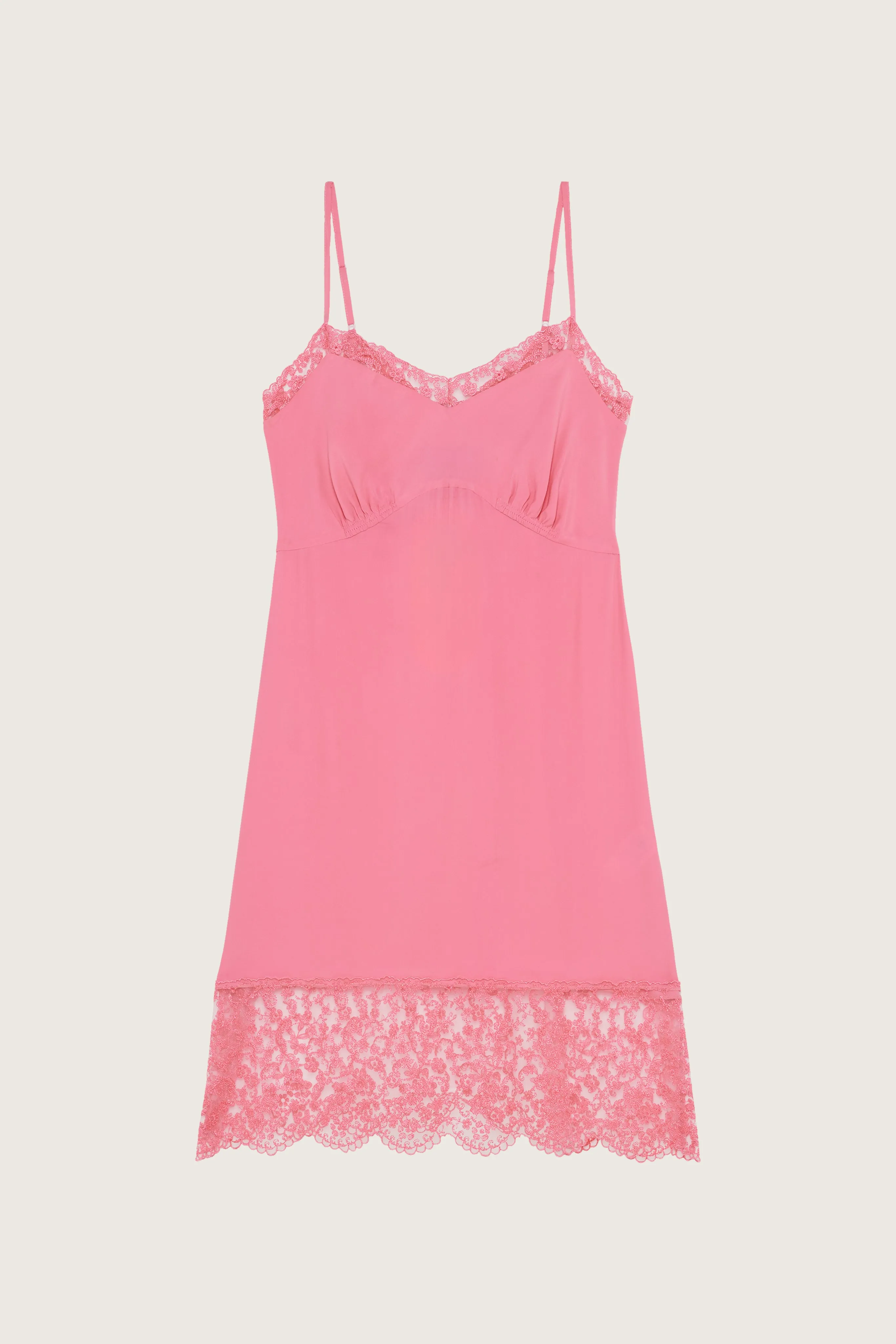 Mini Deep Lace Trim Slip Dress sold by Simone Rocha