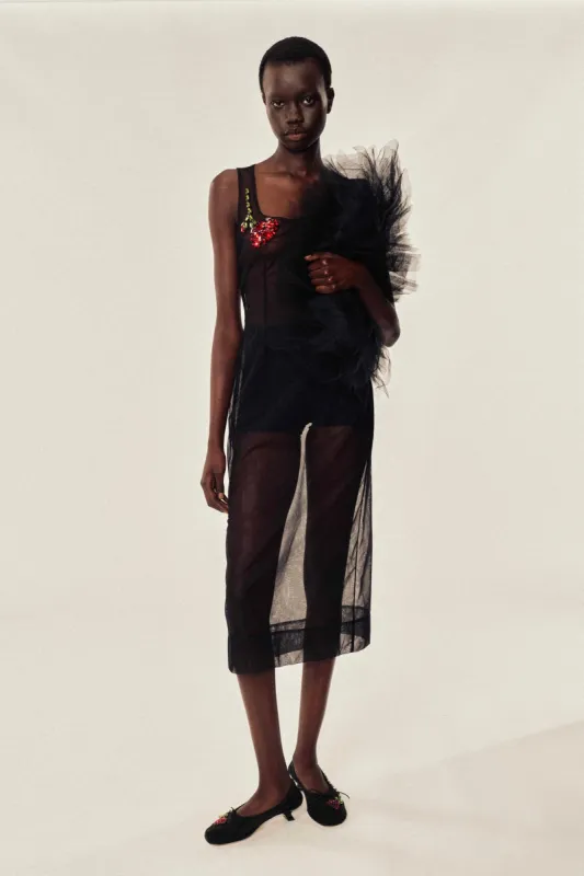 Embellished Flower Dart Dress made by Simone Rocha