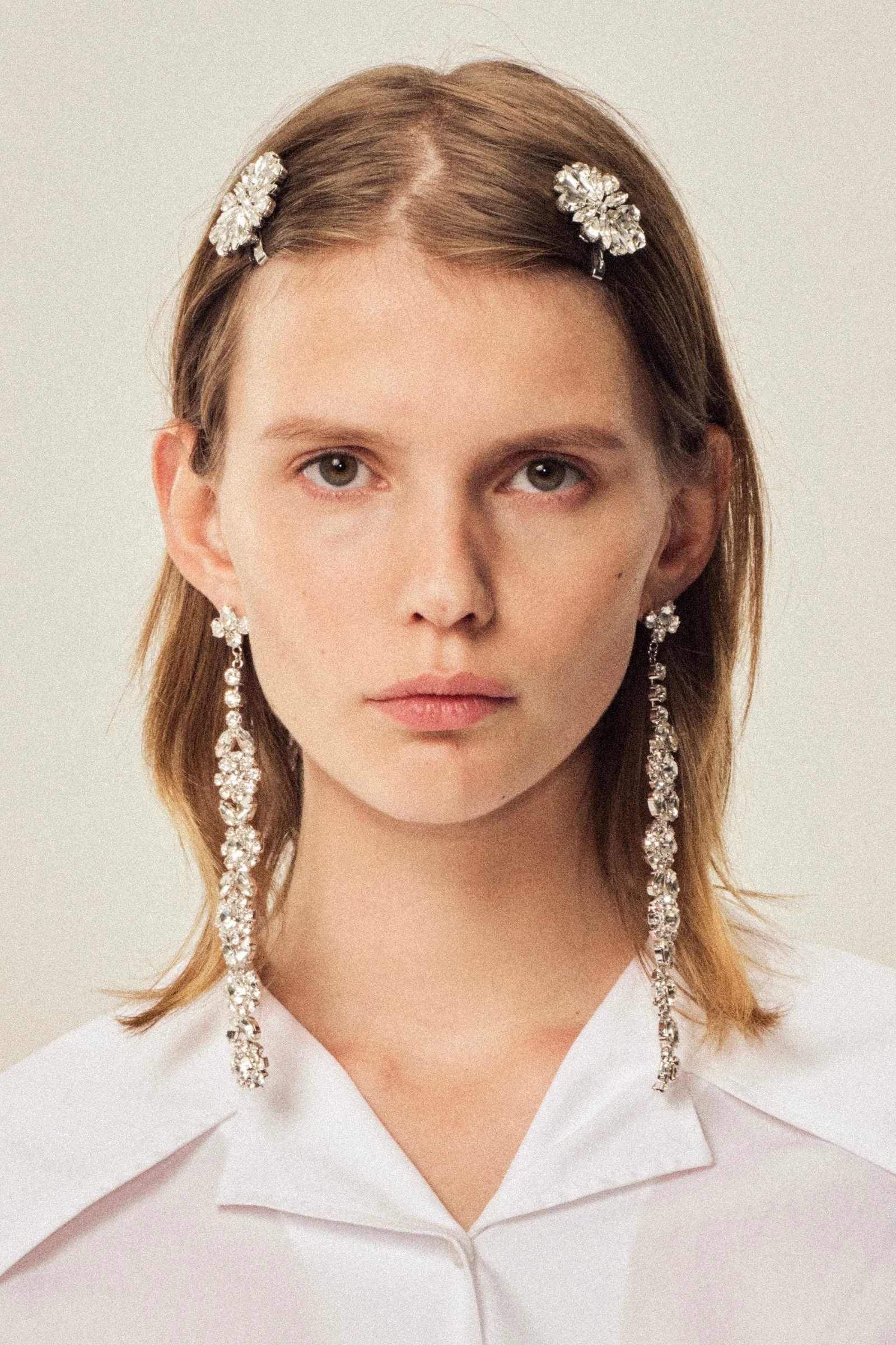 Long Victorian Daisy Floret Drip Earrings sold by Simone Rocha
