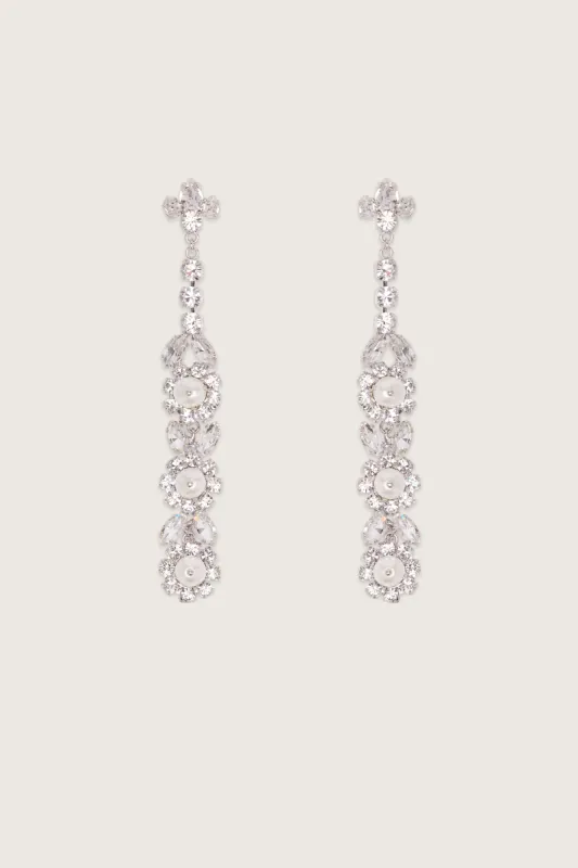 Long Victorian Daisy Floret Earrings sold by Simone Rocha