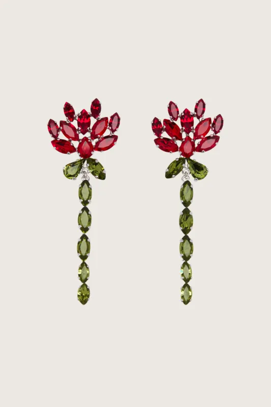 Carnation Drip Earrings made by Simone Rocha