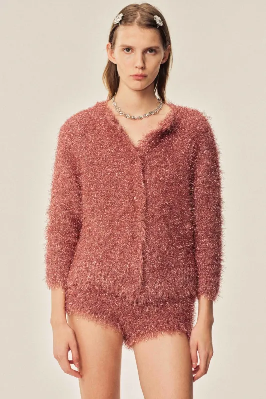 Tinsel Knit Sweater Jacket sold by Simone Rocha