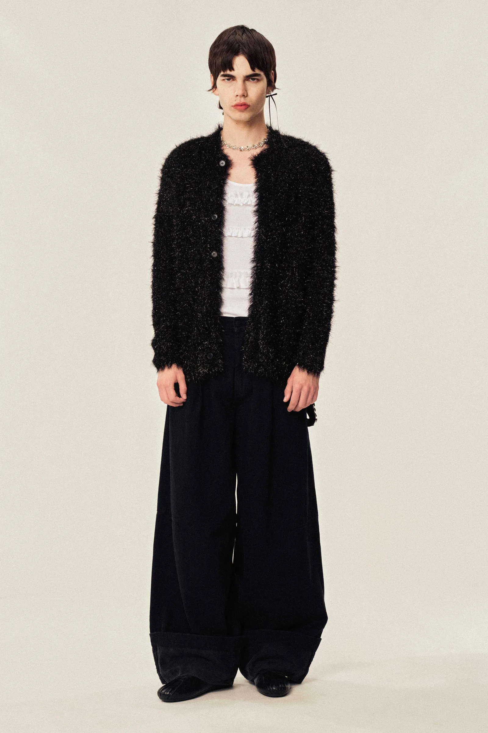 Tinsel Knit Sweater Jacket sold by Simone Rocha product image thumbnail 3