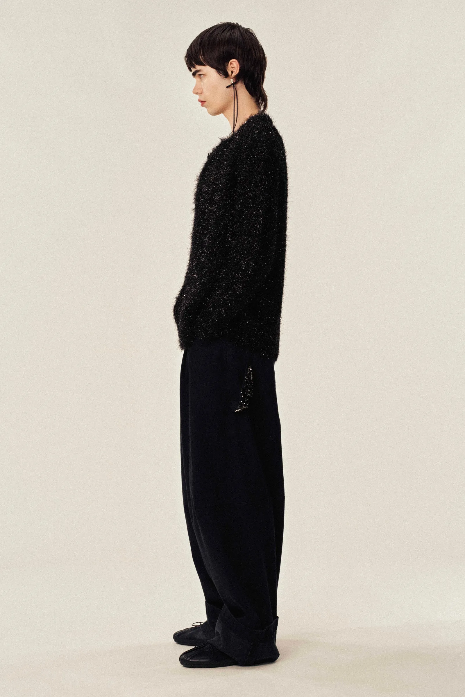 Tinsel Knit Sweater Jacket sold by Simone Rocha product image thumbnail 4