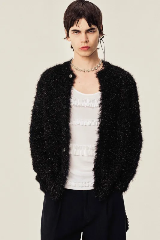 Tinsel Knit Sweater Jacket made by Simone Rocha