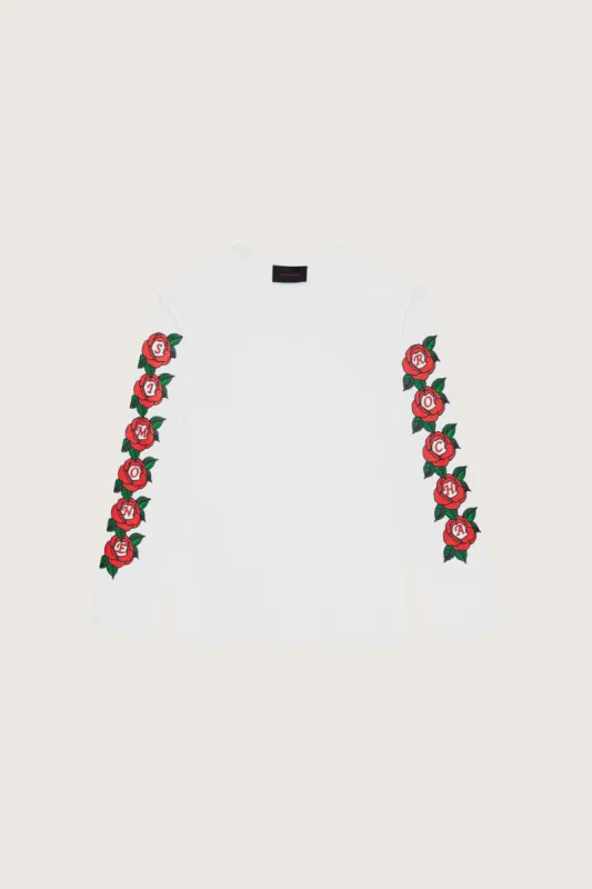 Cluster Rose Long Sleeve T-Shirt sold by Simone Rocha