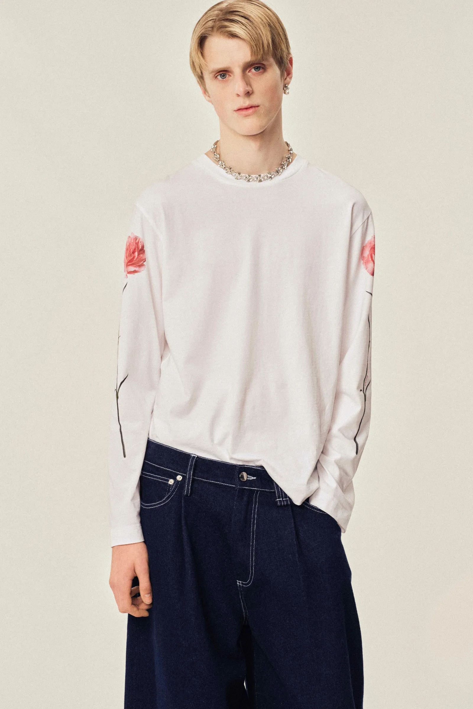 Carnation Long Sleeve T-Shirt sold by Simone Rocha product image thumbnail 2