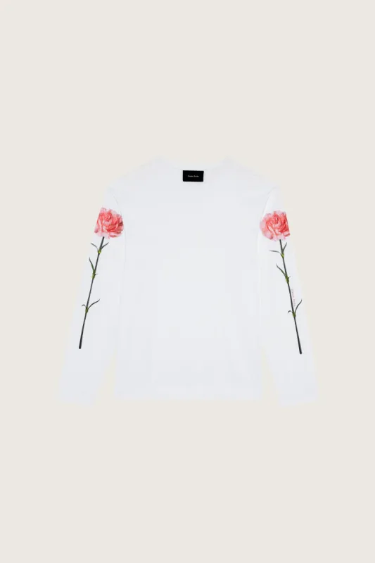 Carnation Long Sleeve T-Shirt sold by Simone Rocha