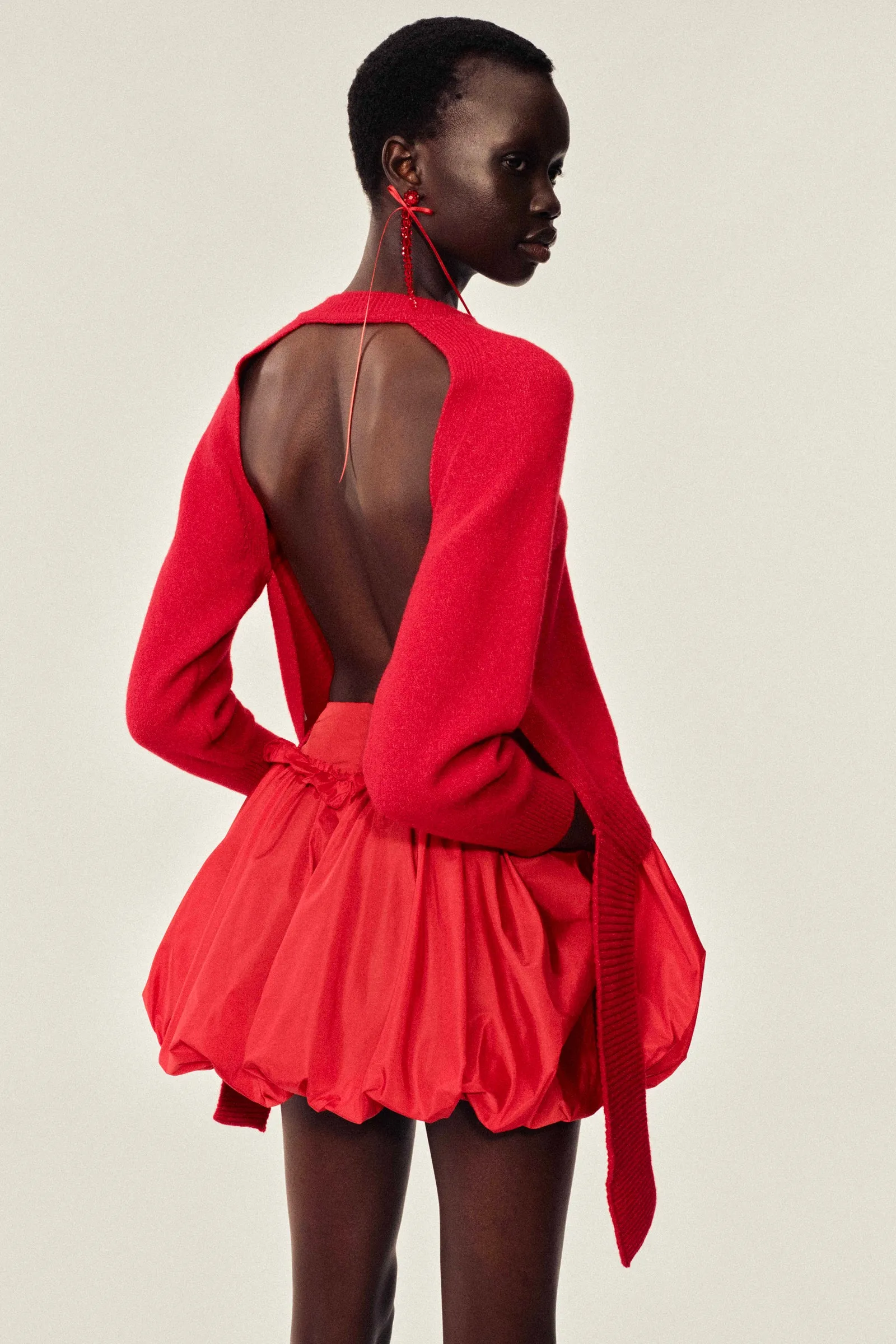 Open Back Cardigan sold by Simone Rocha product image thumbnail 2