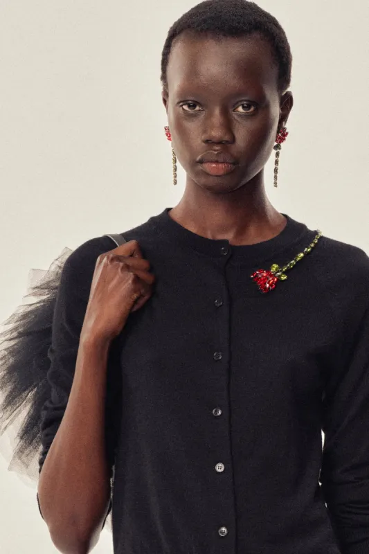 Embellished Flower Cardigan sold by Simone Rocha