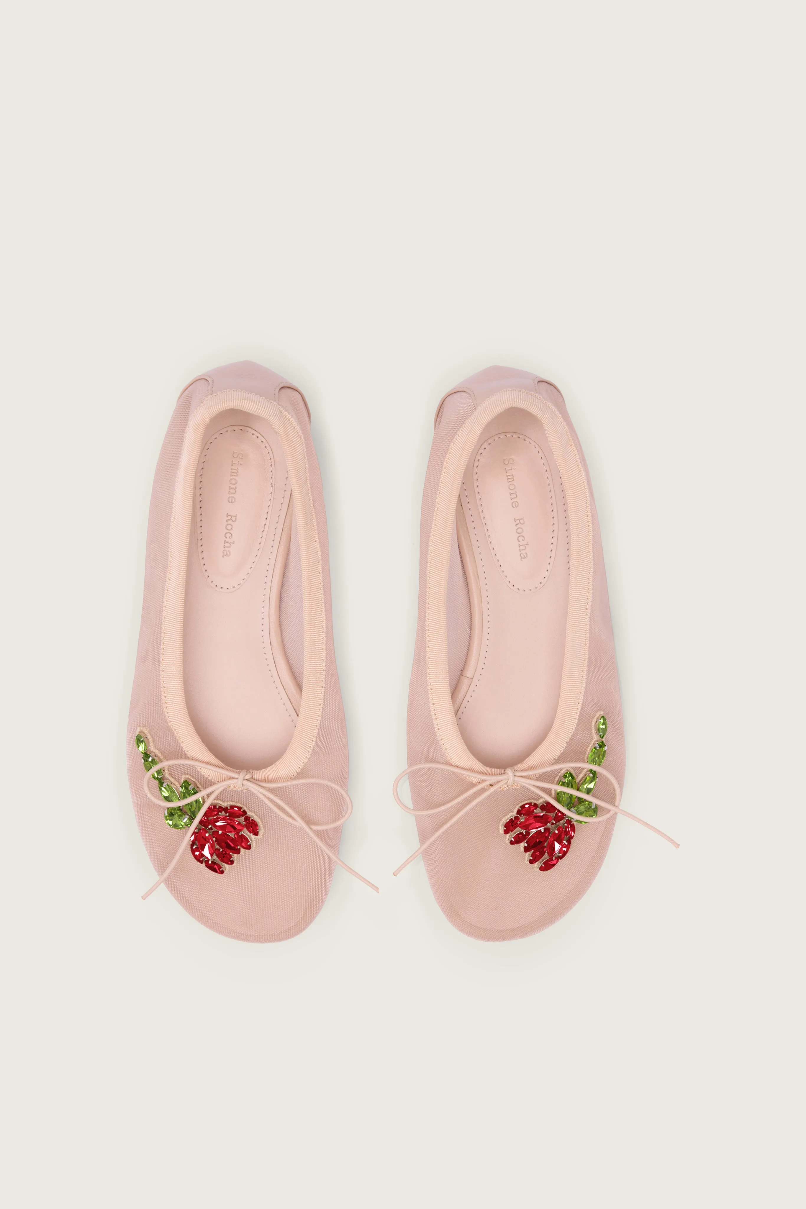 Embellished Flower Mesh Ballerina sold by Simone Rocha product image thumbnail 3