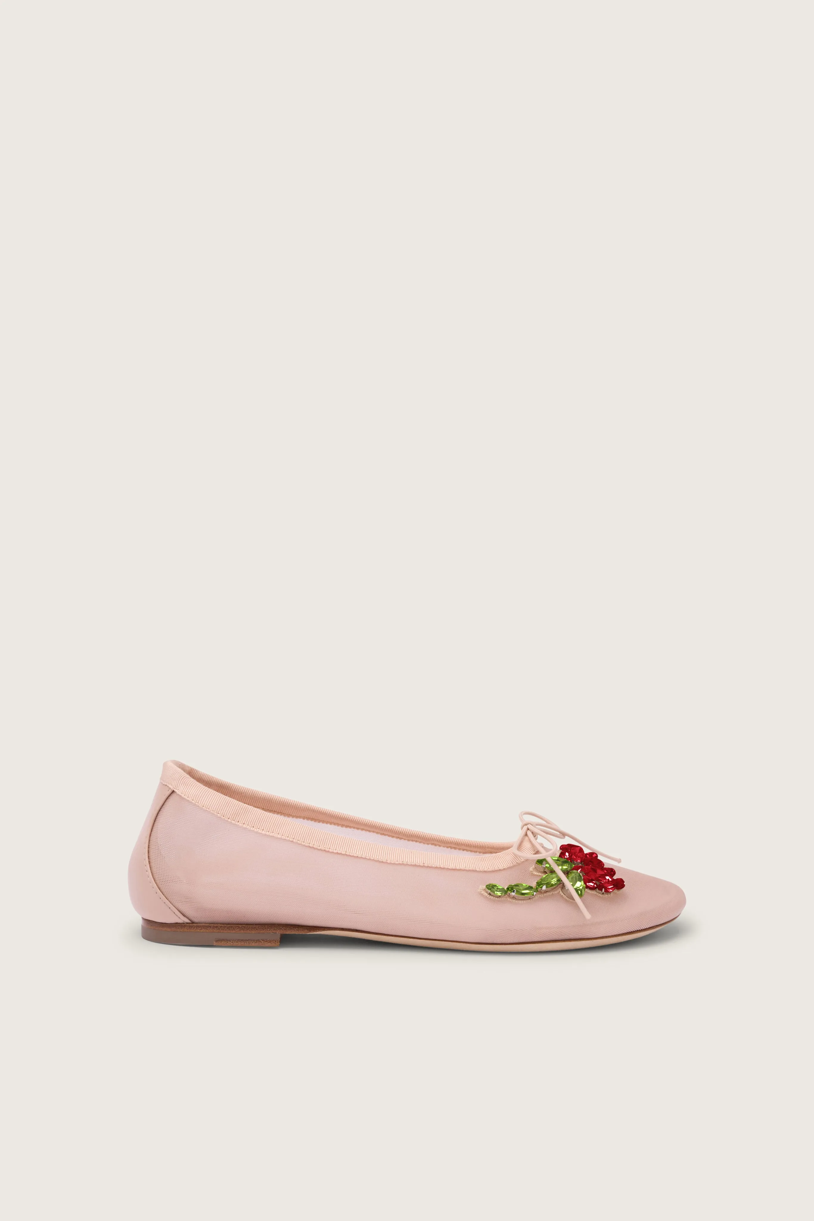 Embellished Flower Mesh Ballerina sold by Simone Rocha