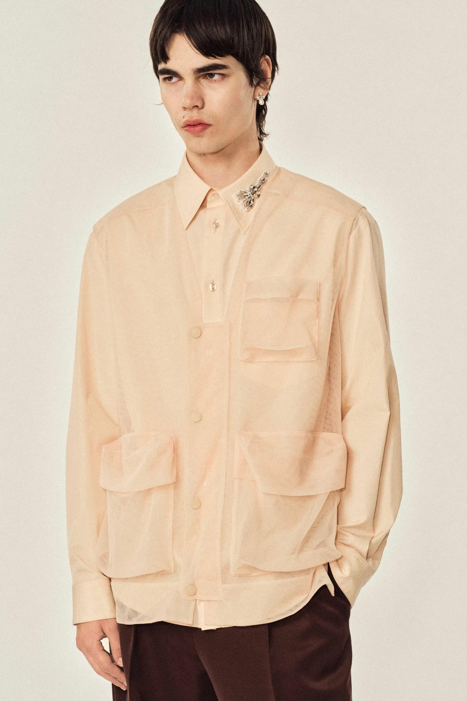 Embellished Flower Classic Shirt sold by Simone Rocha product image thumbnail 2