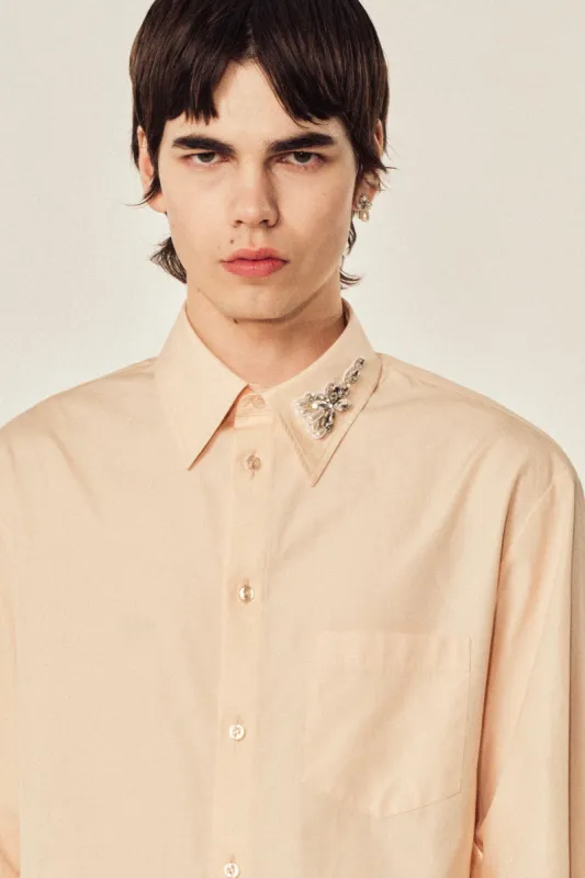 Embellished Flower Classic Shirt sold by Simone Rocha