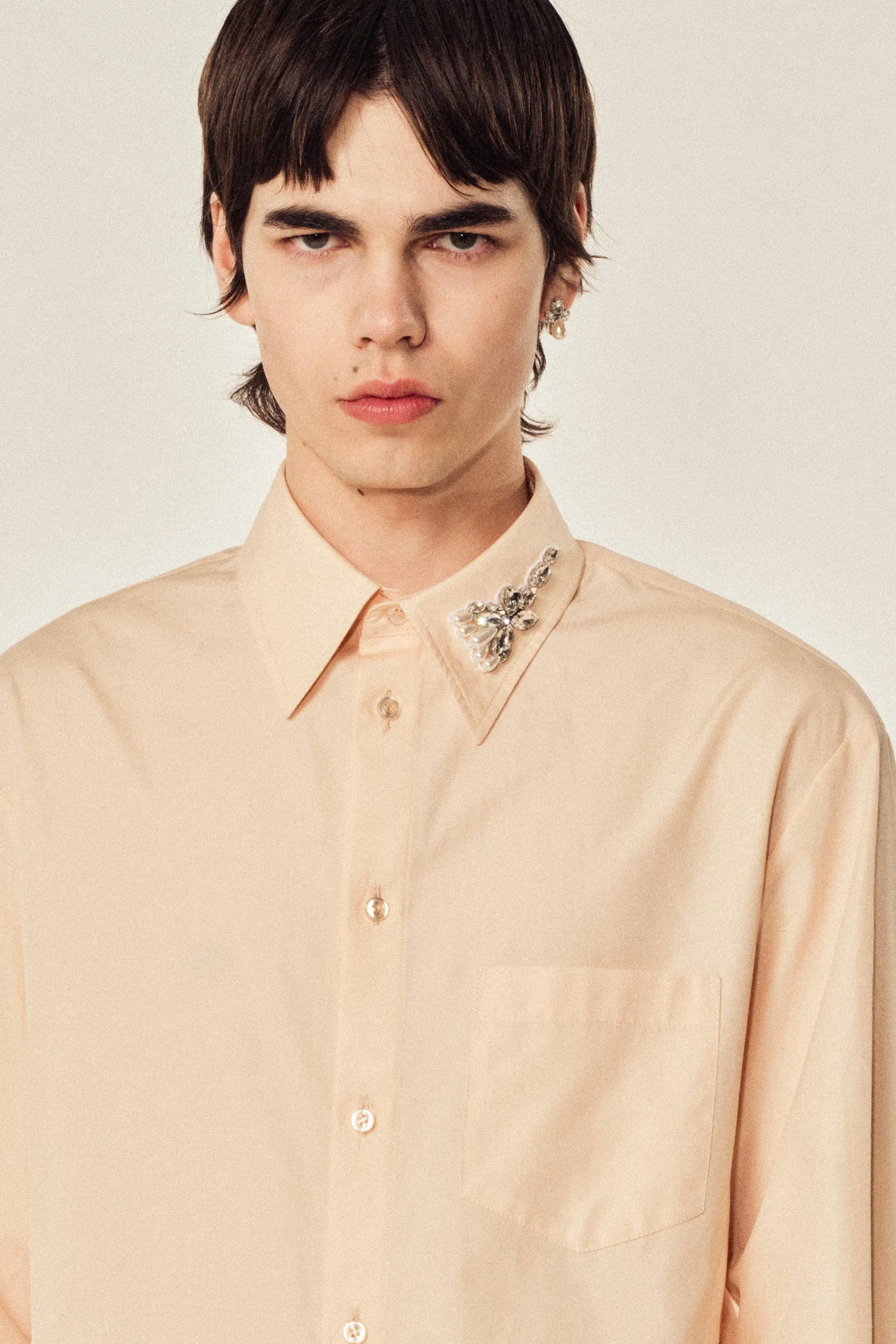 Embellished Flower Classic Shirt sold by Simone Rocha