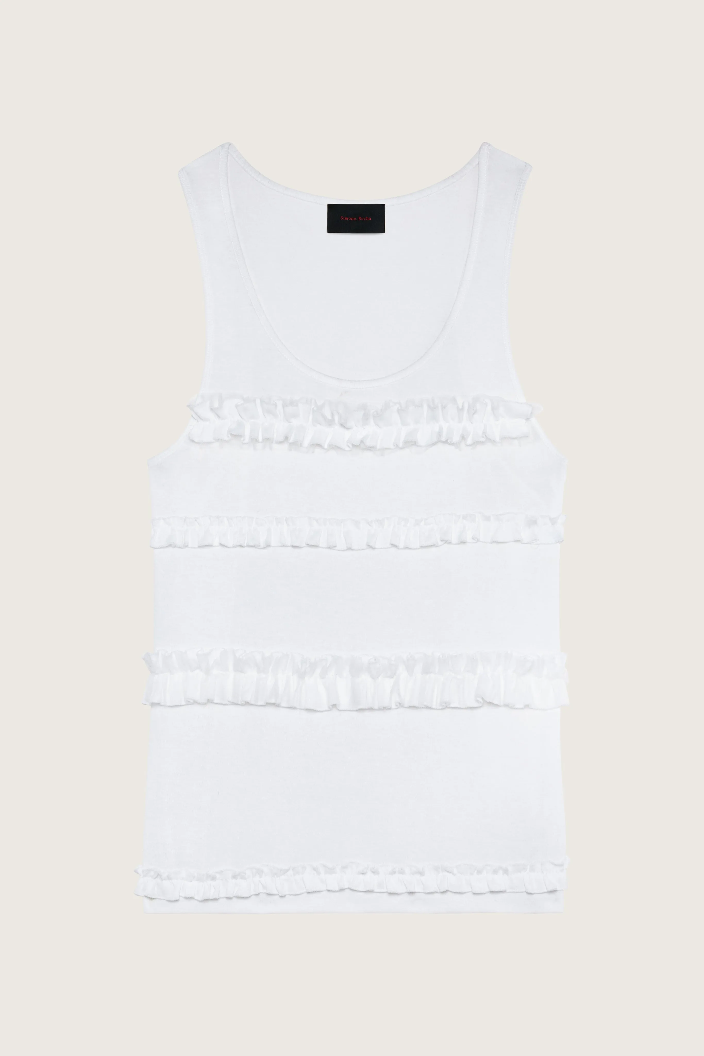 Ruffle Frill Tank Top sold by Simone Rocha