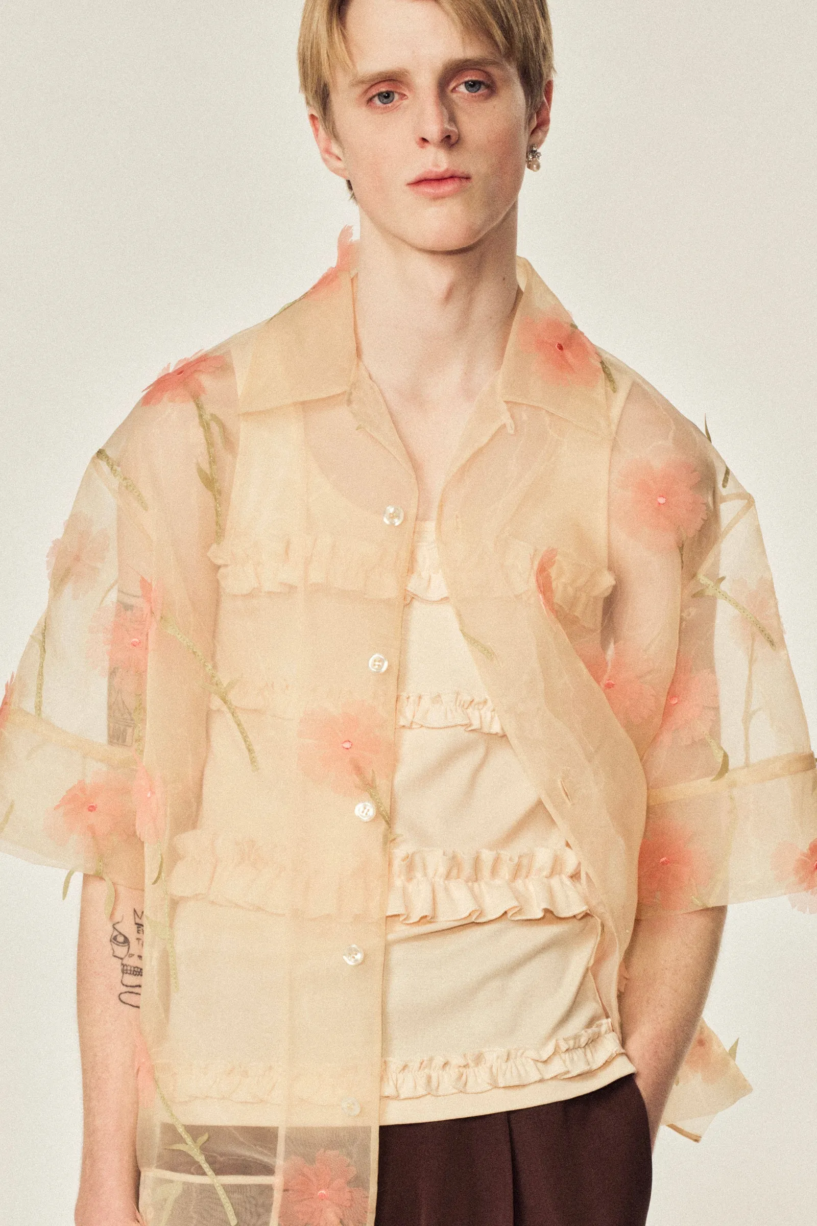 Ruffle Frill Tank Top sold by Simone Rocha