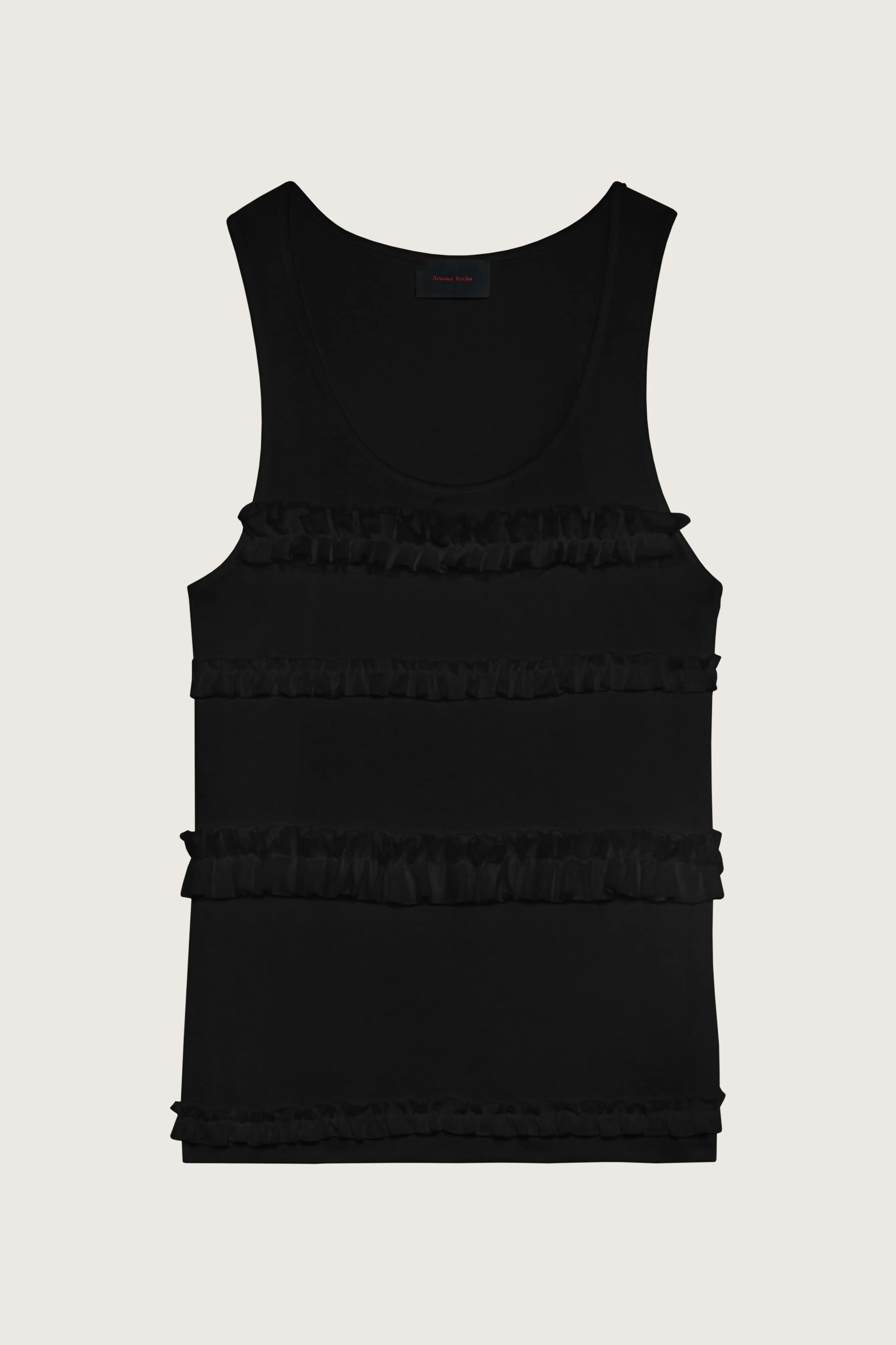 Ruffle Frill Tank Top sold by Simone Rocha