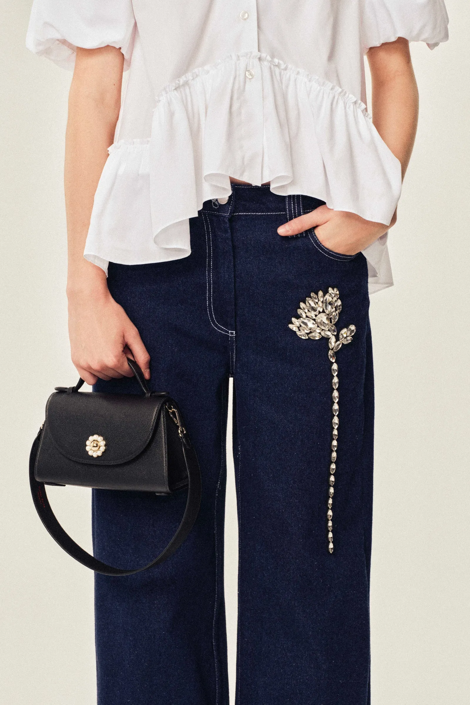 Embellished Carnation Boyfriend Jeans sold by Simone Rocha product image thumbnail 4