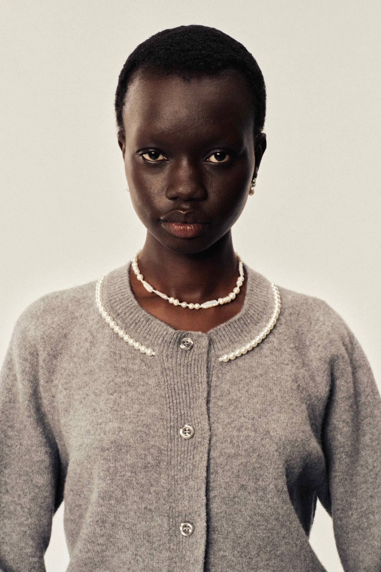 Beaded Open Back Cardigan sold by Simone Rocha product image thumbnail 4