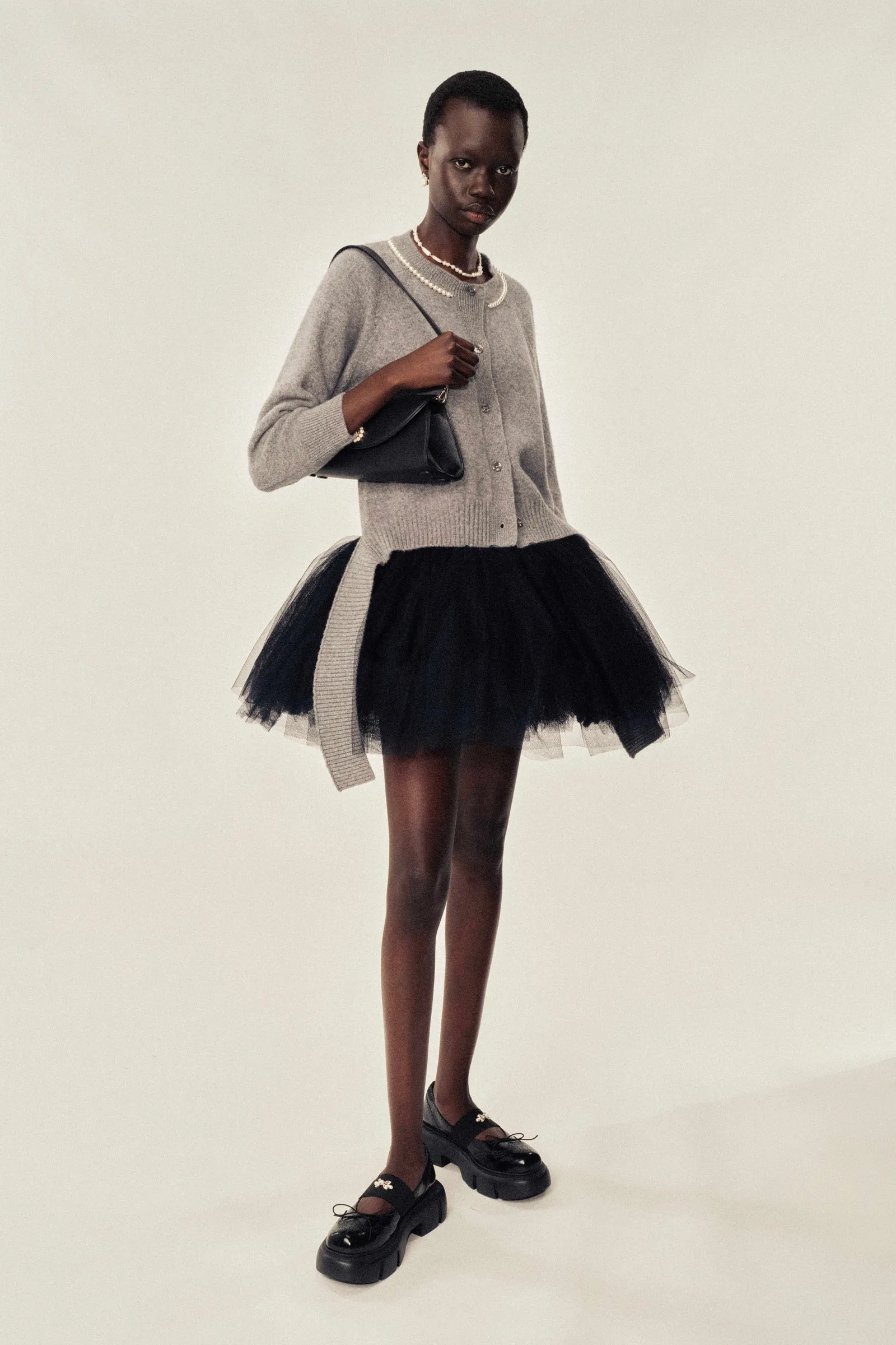 Beaded Open Back Cardigan sold by Simone Rocha product image thumbnail 2