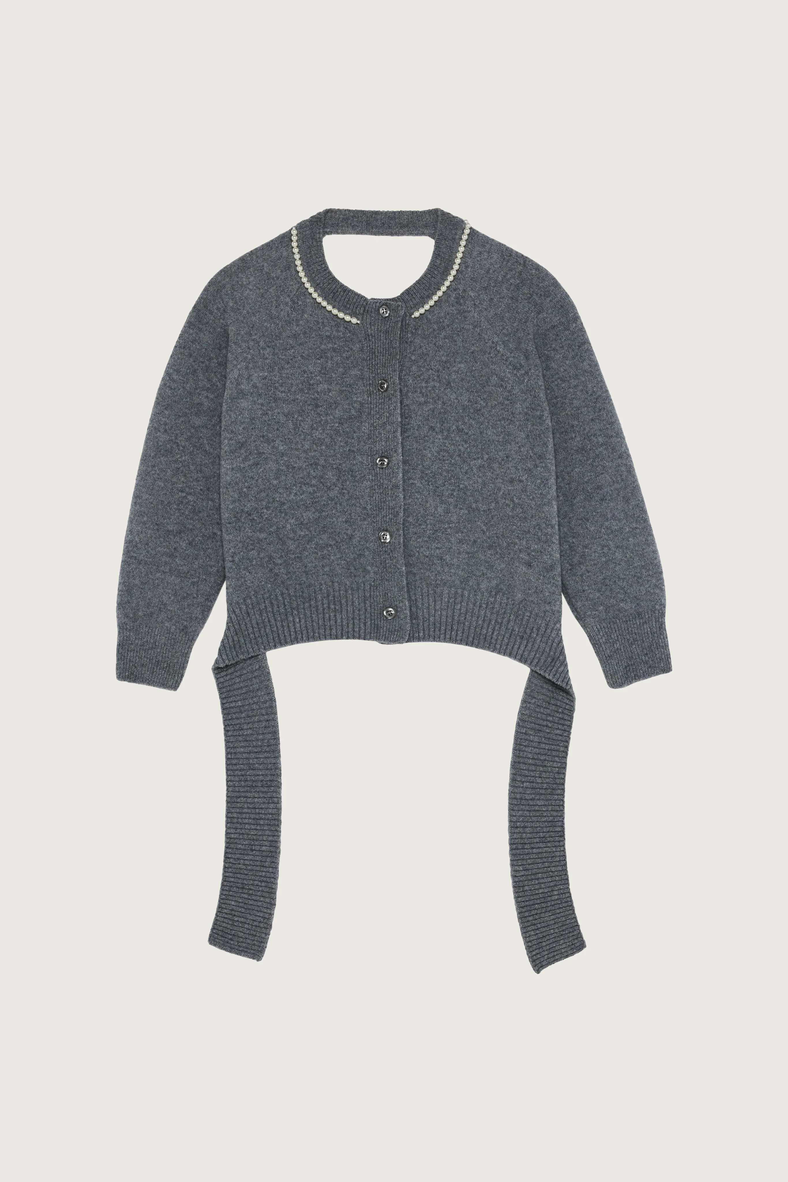 Beaded Open Back Cardigan sold by Simone Rocha