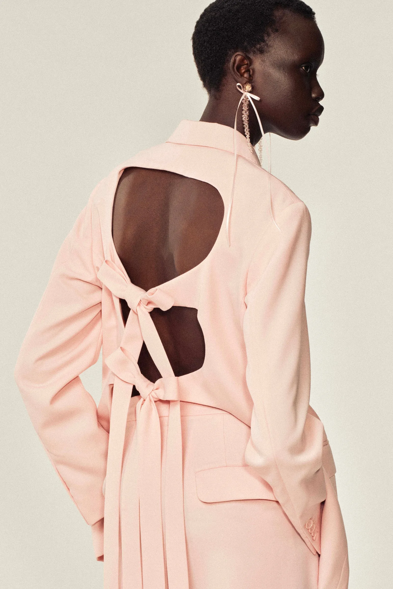 Cut-Out Bow Detail Jacket sold by Simone Rocha product image thumbnail 4
