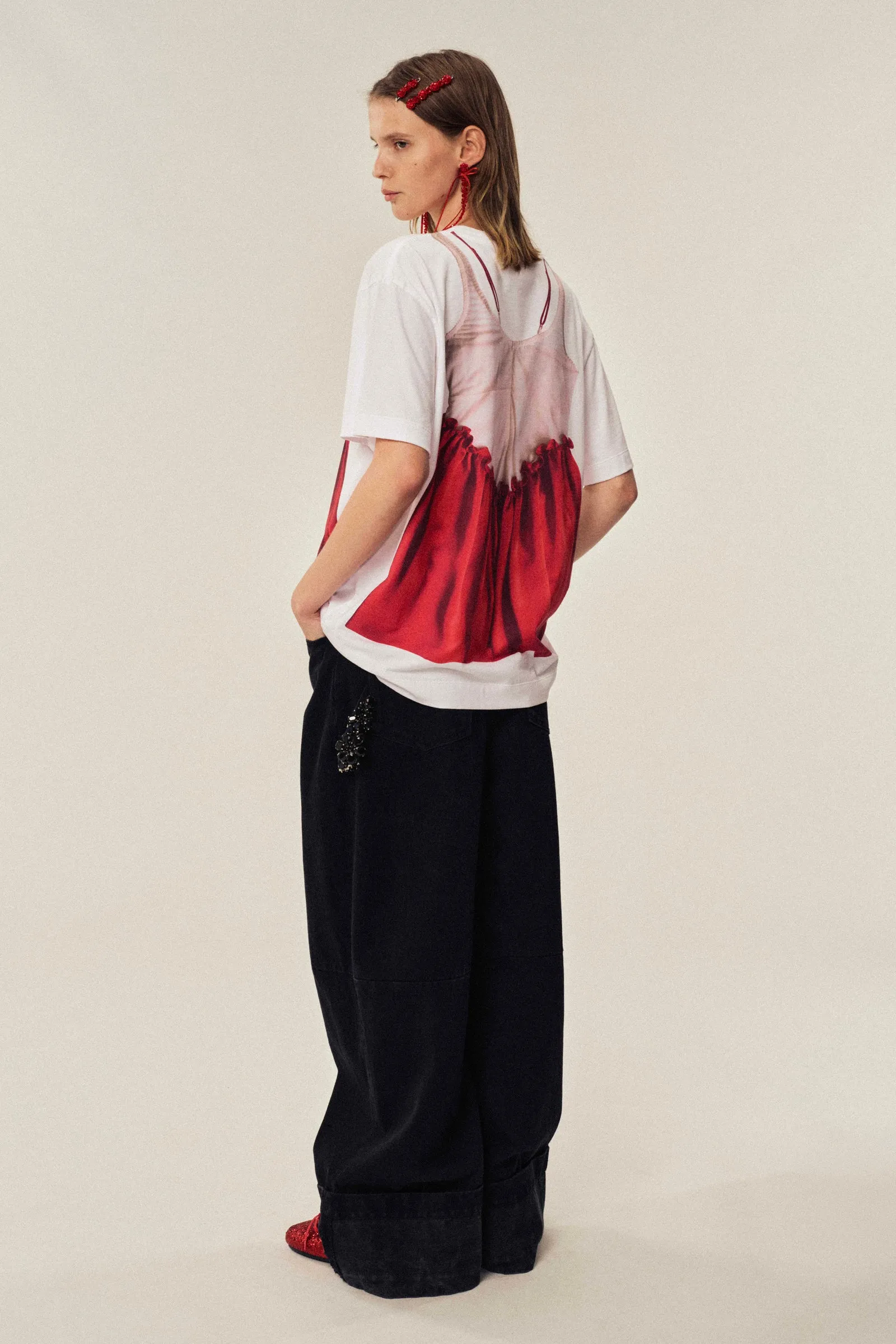 Negligee Tromp L'oeil T-Shirt sold by Simone Rocha product image thumbnail 2