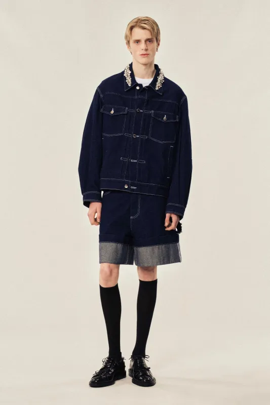 Embellished Wide Leg Shorts sold by Simone Rocha