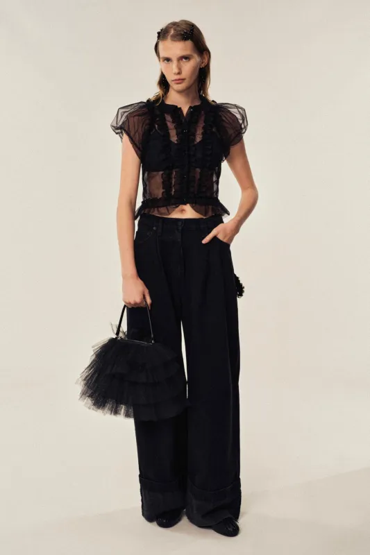 Embellished Puddle Jeans sold by Simone Rocha