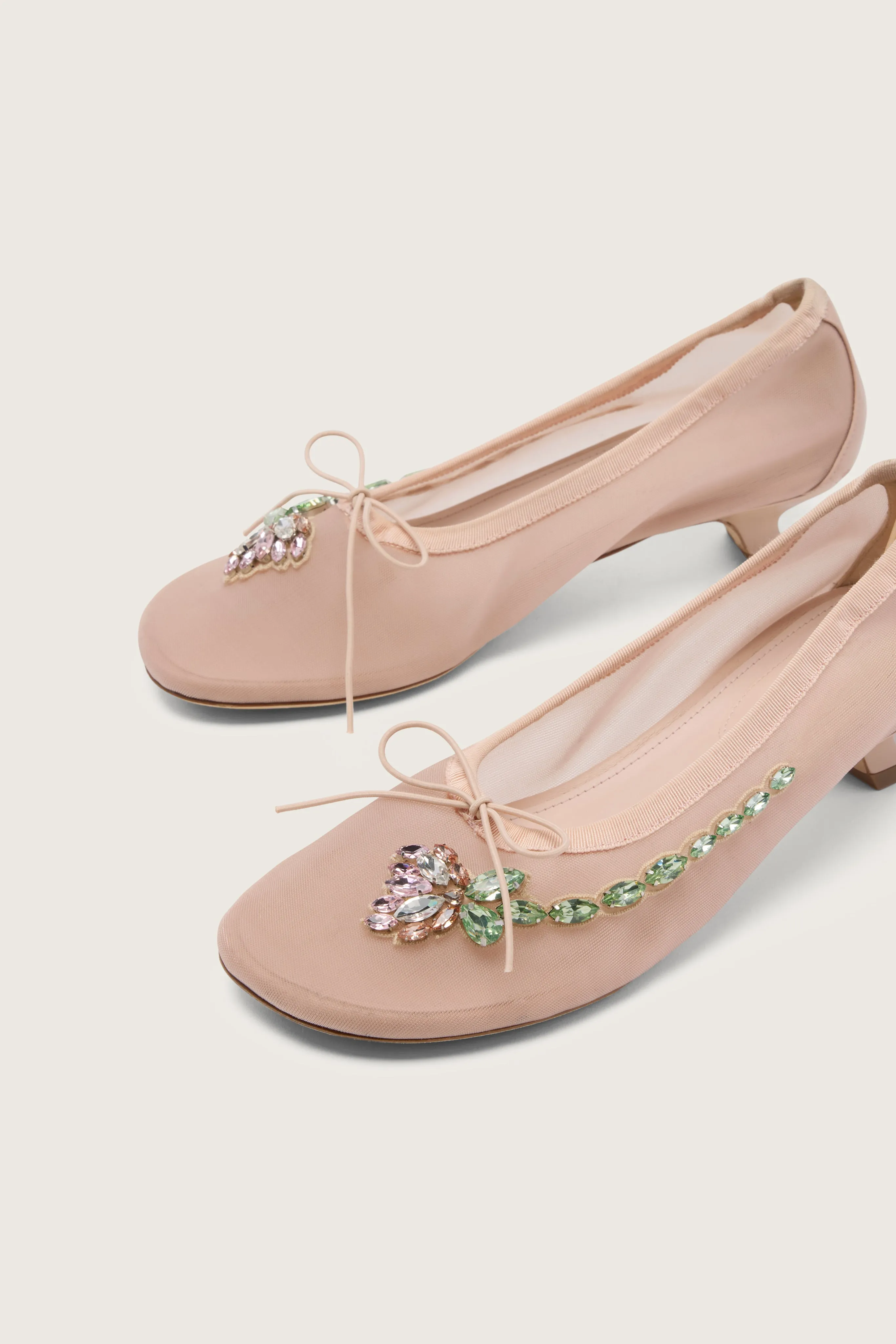 Embellished Flower Mesh Ballerina Heel sold by Simone Rocha product image thumbnail 2