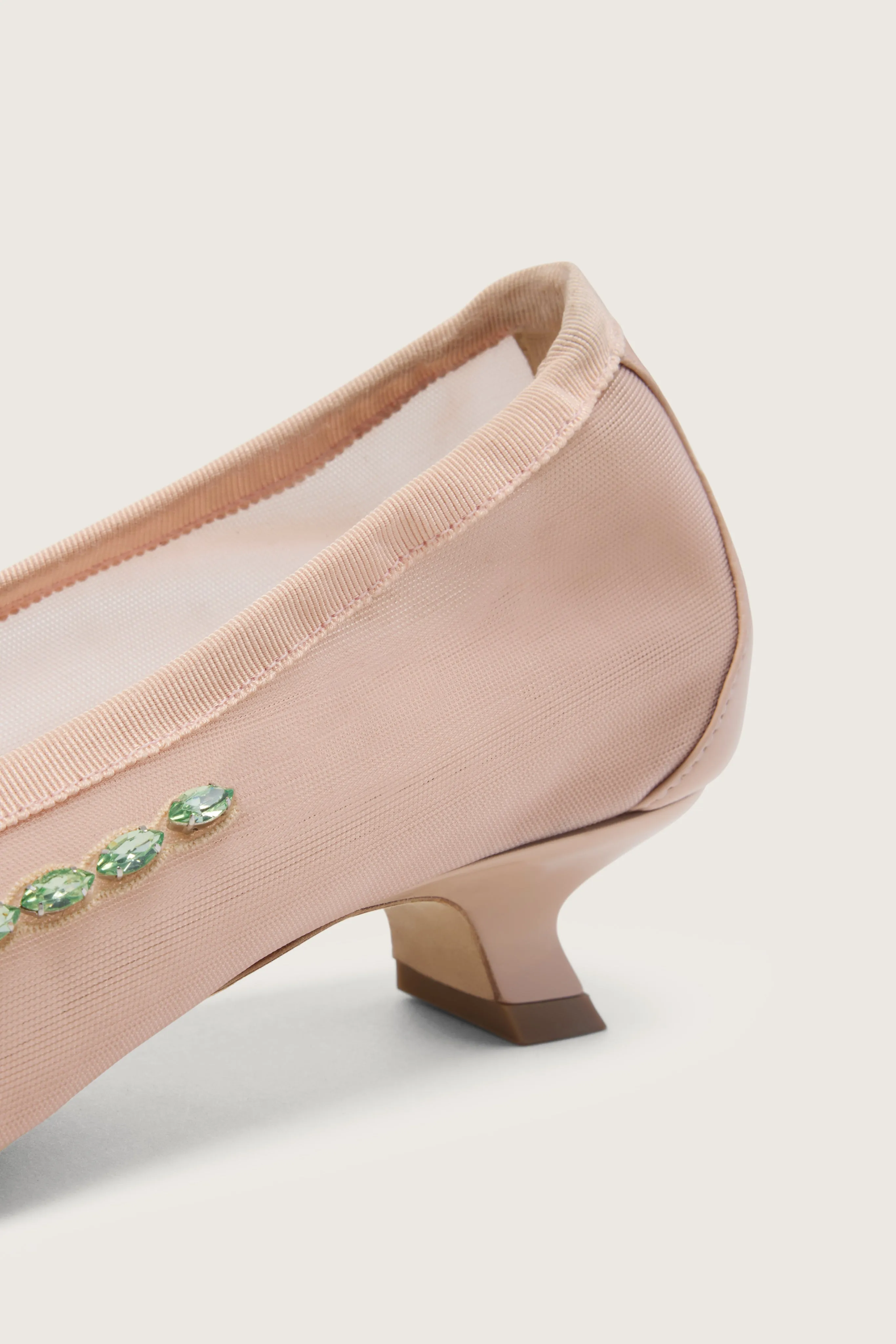 Embellished Flower Mesh Ballerina Heel sold by Simone Rocha product image thumbnail 4