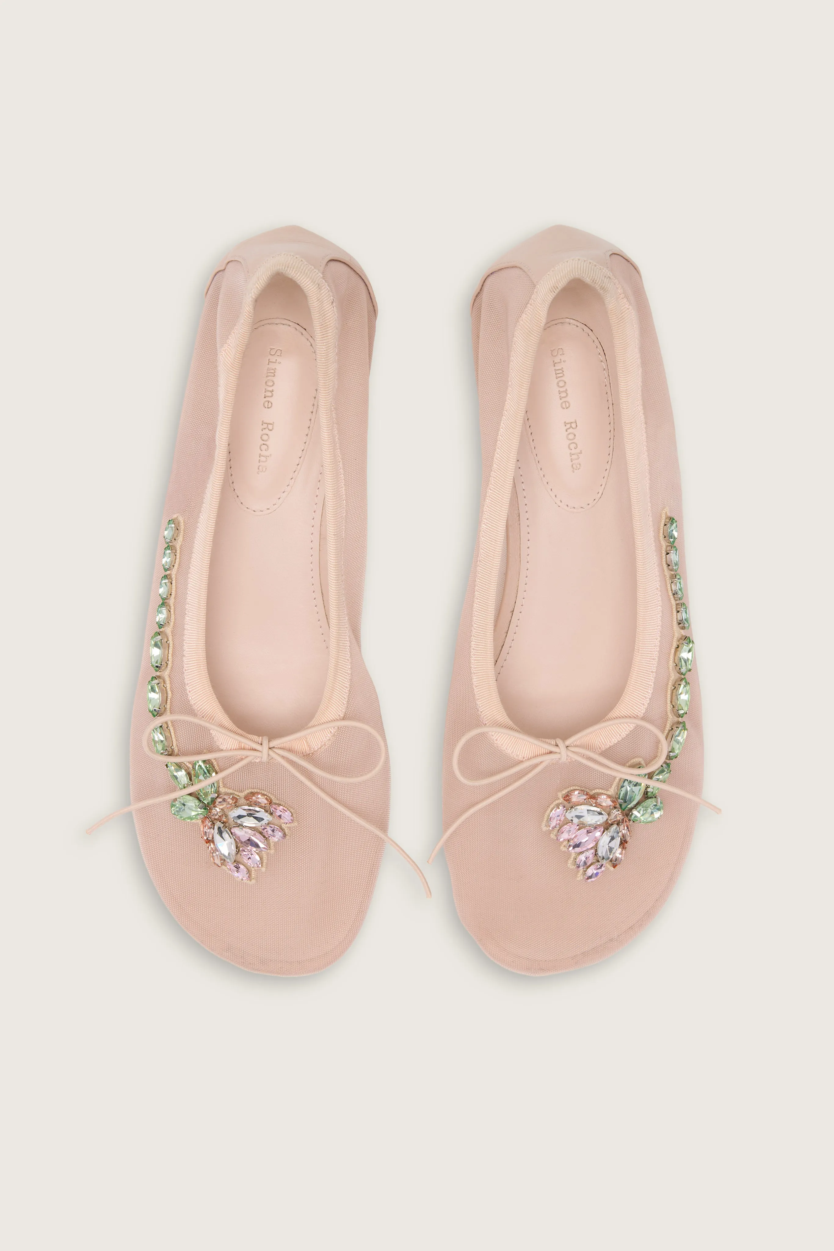 Embellished Flower Mesh Ballerina Heel sold by Simone Rocha product image thumbnail 3