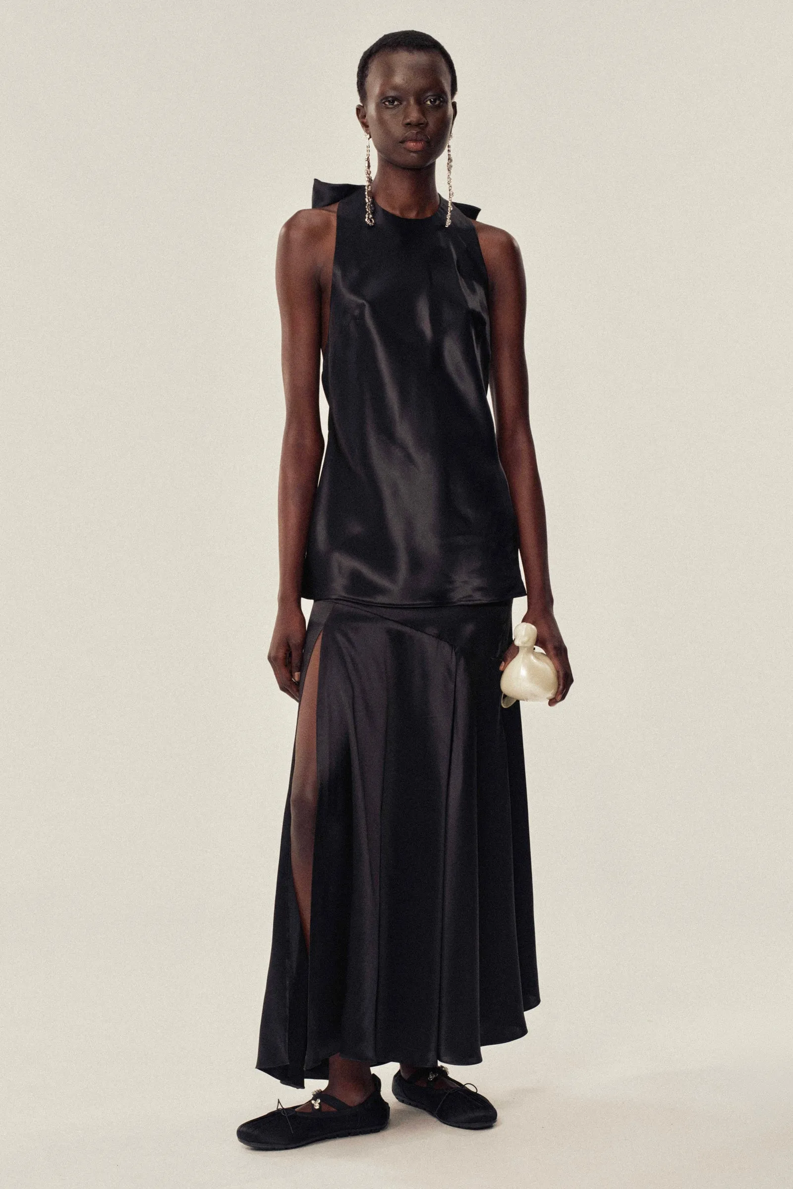 Long Slit Bias Cut Skirt sold by Simone Rocha