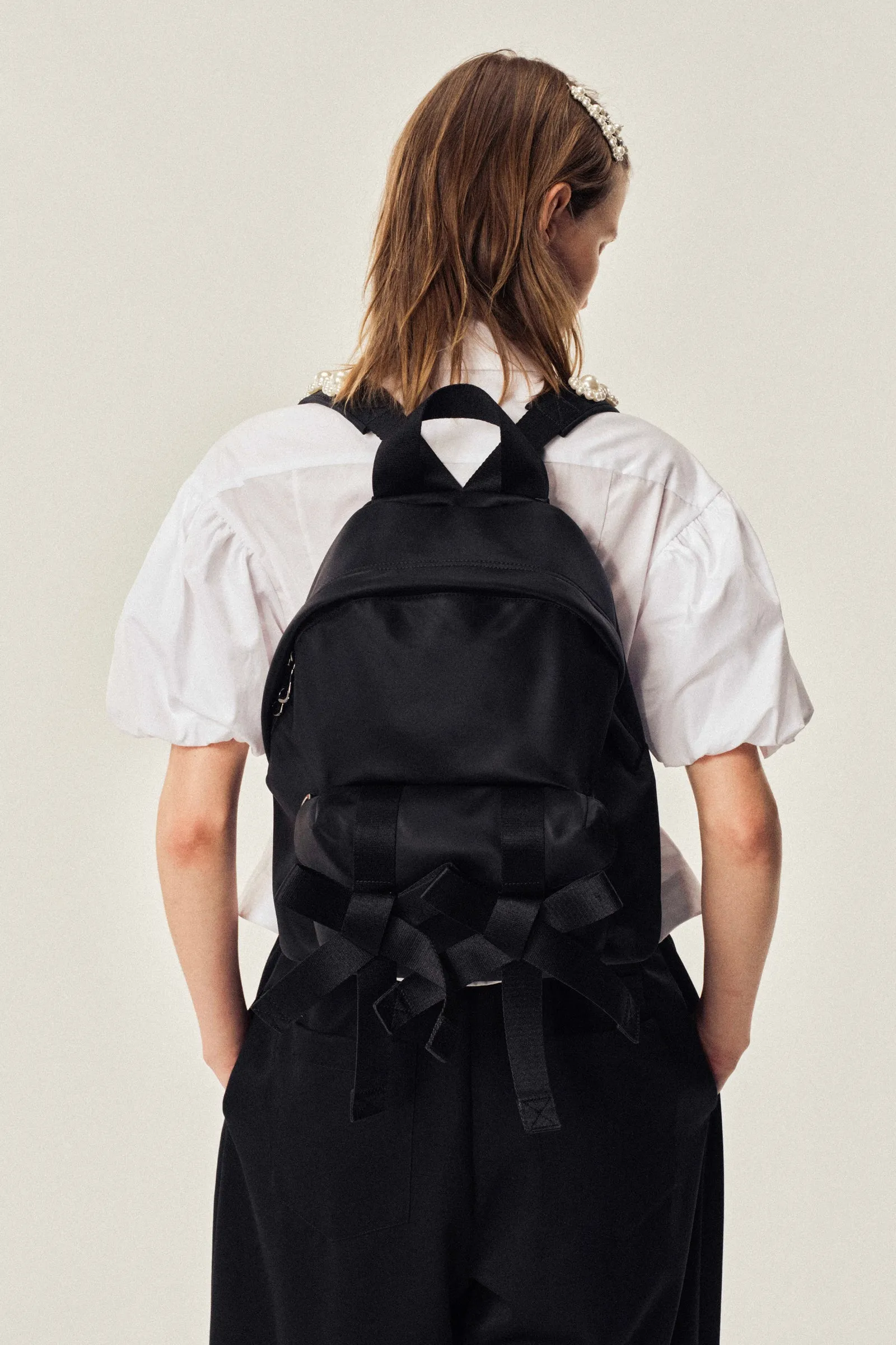 Cropped Puff Sleeve Shirt sold by Simone Rocha product image thumbnail 3