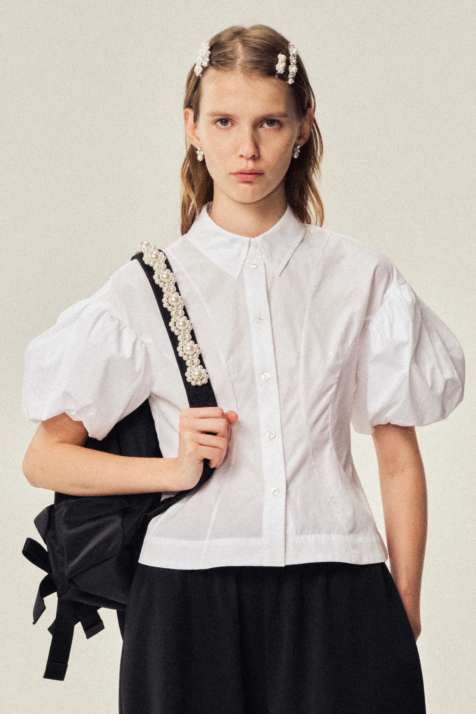 Cropped Puff Sleeve Shirt sold by Simone Rocha