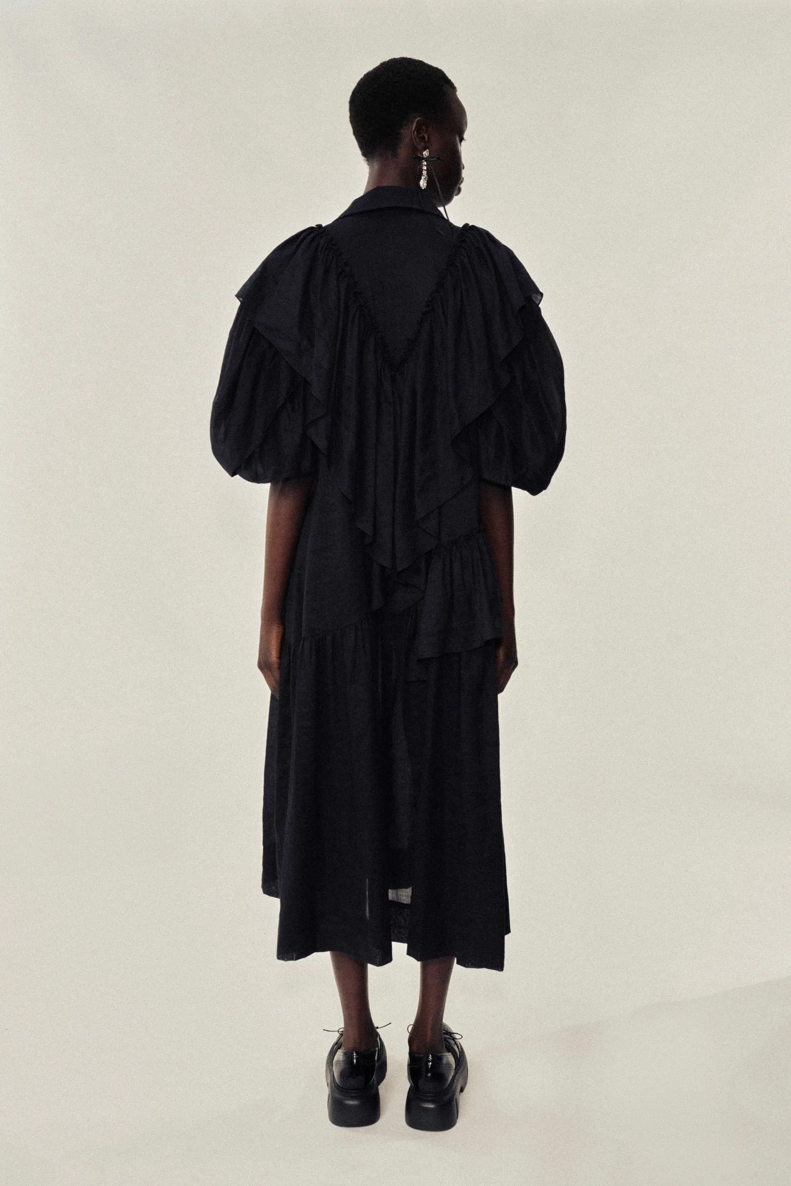 Petal Sleeve Ruffle Dress sold by Simone Rocha product image thumbnail 3