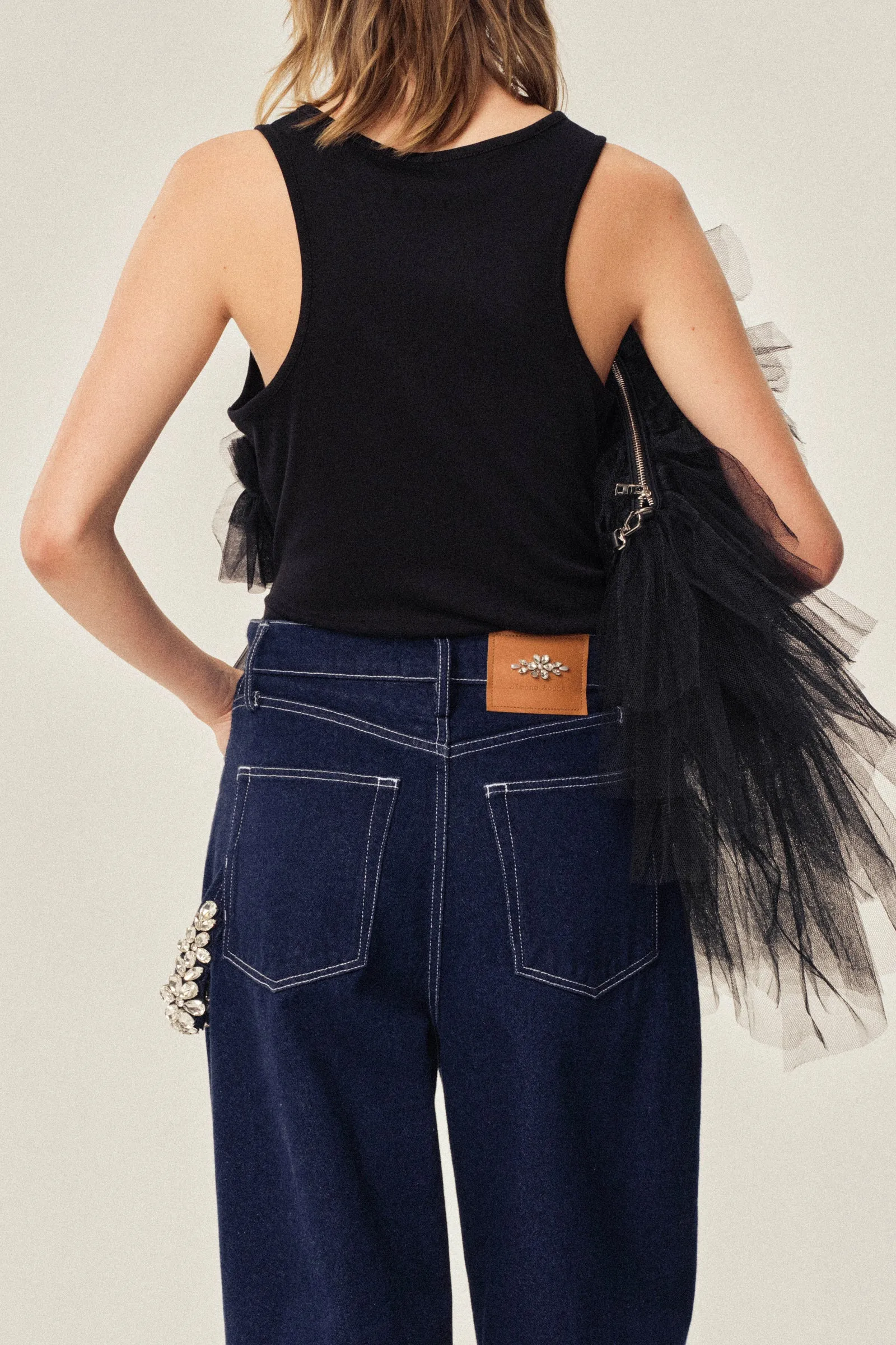 Embellished Puddle Jeans sold by Simone Rocha product image thumbnail 2