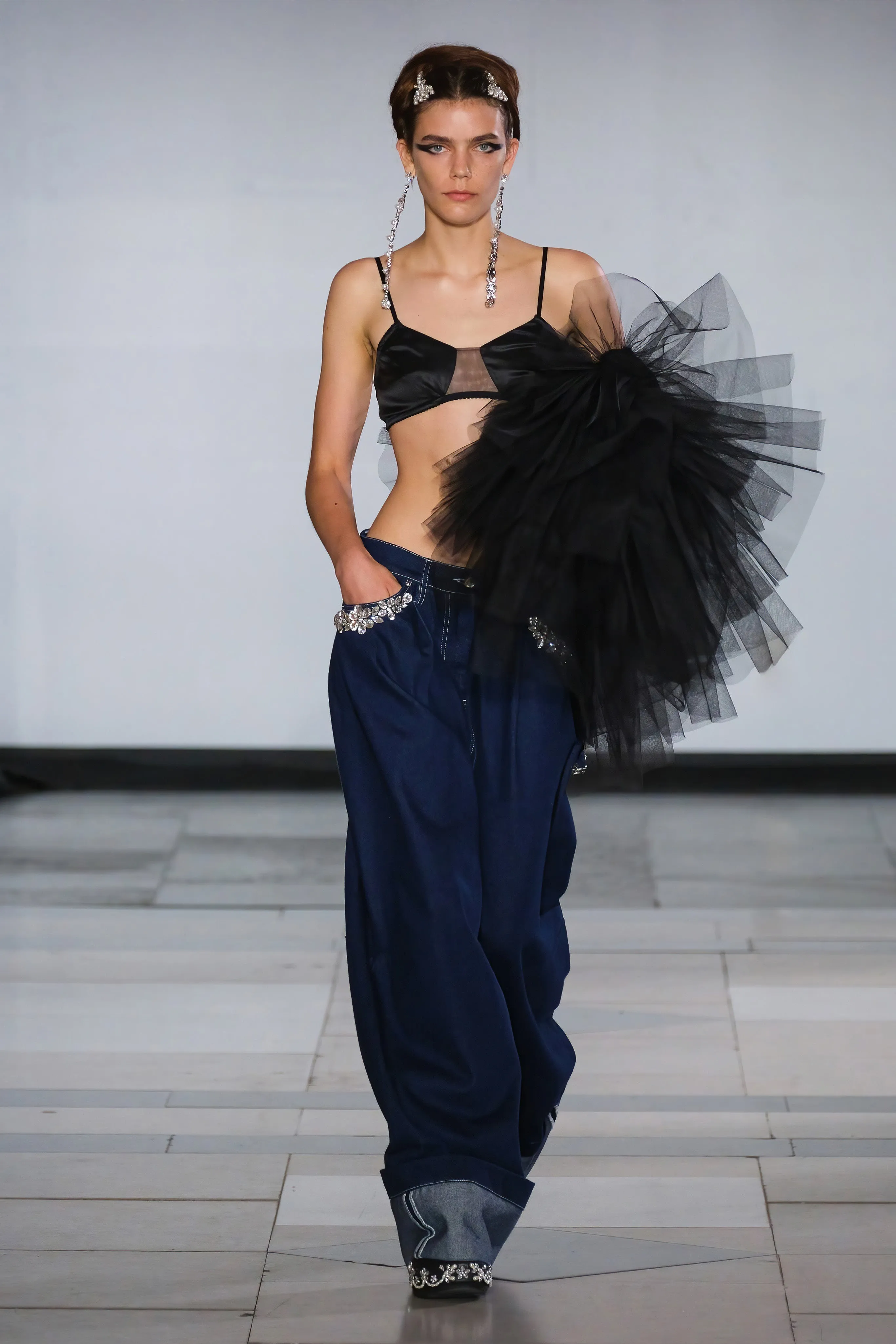 Turbo Embellished Puddle Jeans sold by Simone Rocha product image thumbnail 4