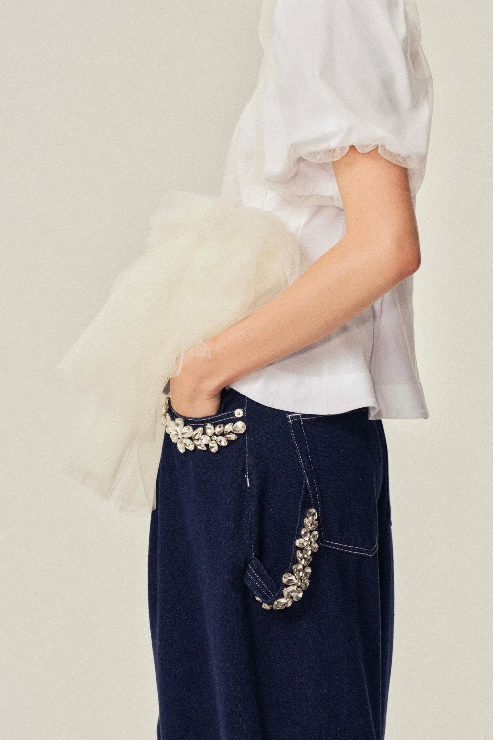 Turbo Embellished Puddle Jeans sold by Simone Rocha product image thumbnail 3