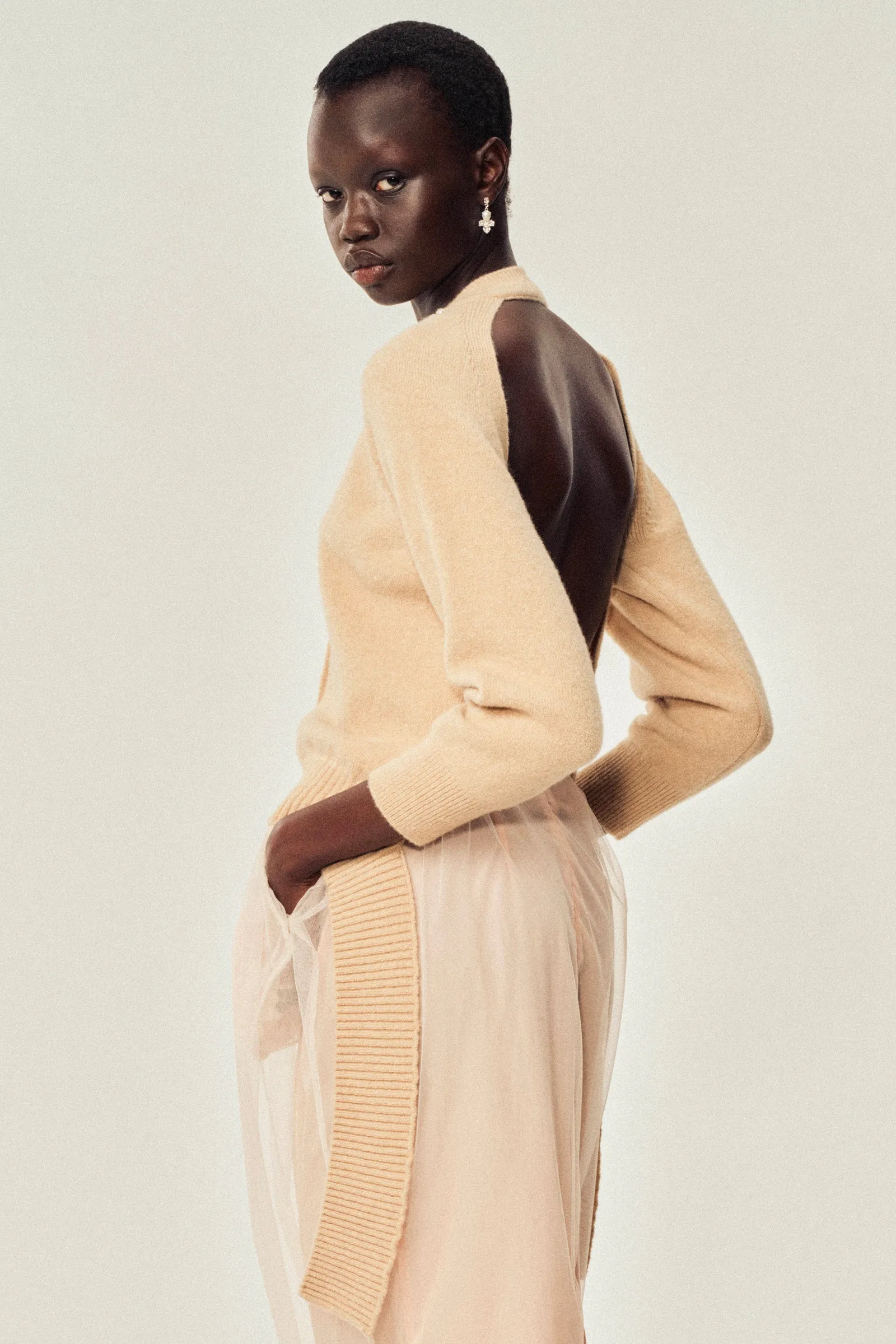 Trapped Carnation Pencil Skirt sold by Simone Rocha product image thumbnail 3