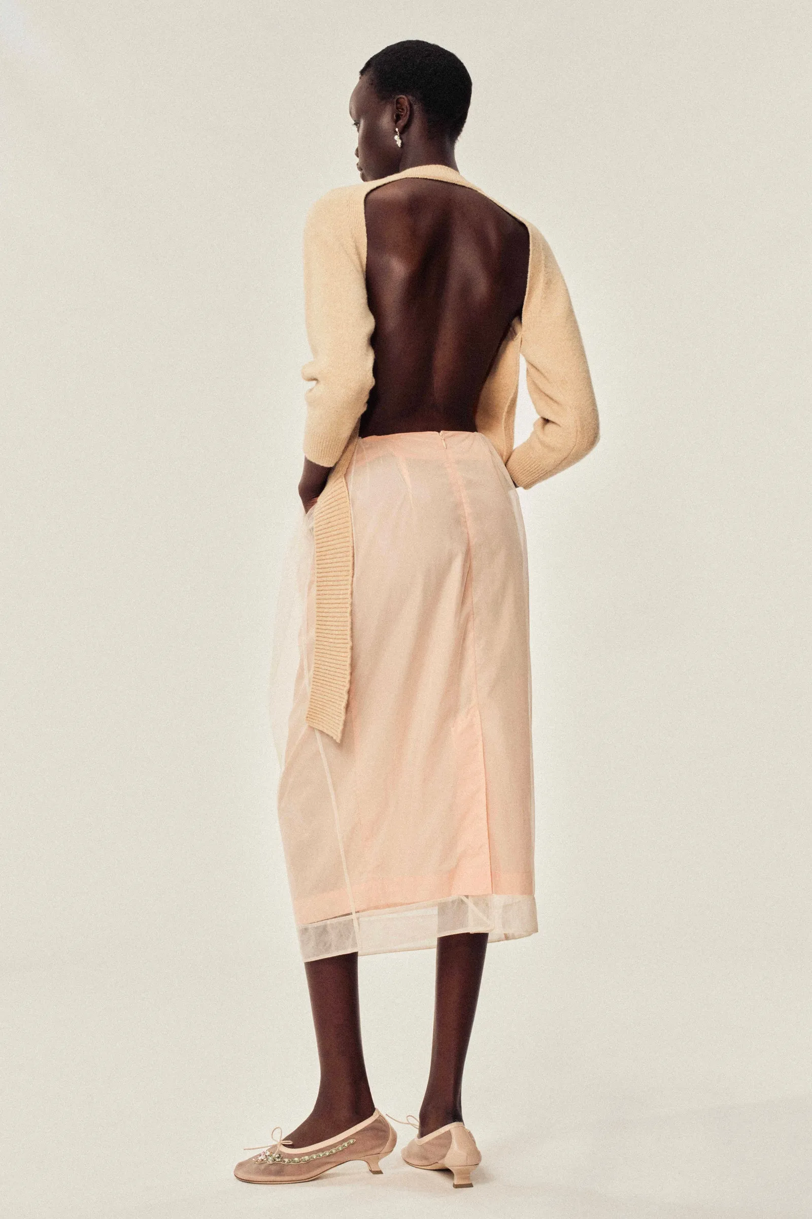 Trapped Carnation Pencil Skirt sold by Simone Rocha product image thumbnail 2