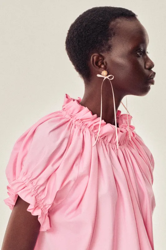 Slim Bow Ribbon Stud Earrings sold by Simone Rocha